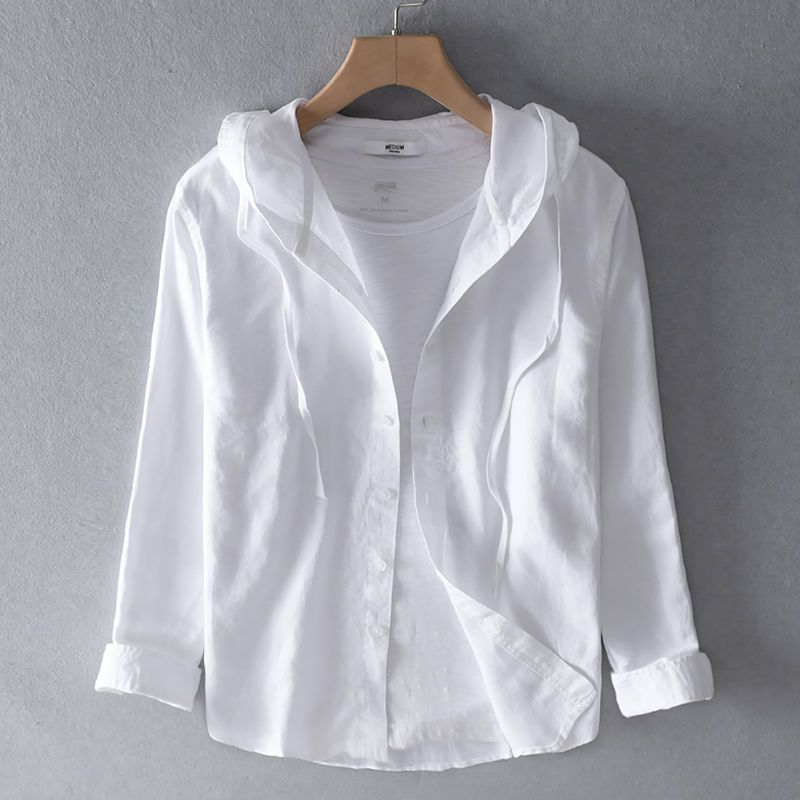 Avenor Linen Hooded Shirt