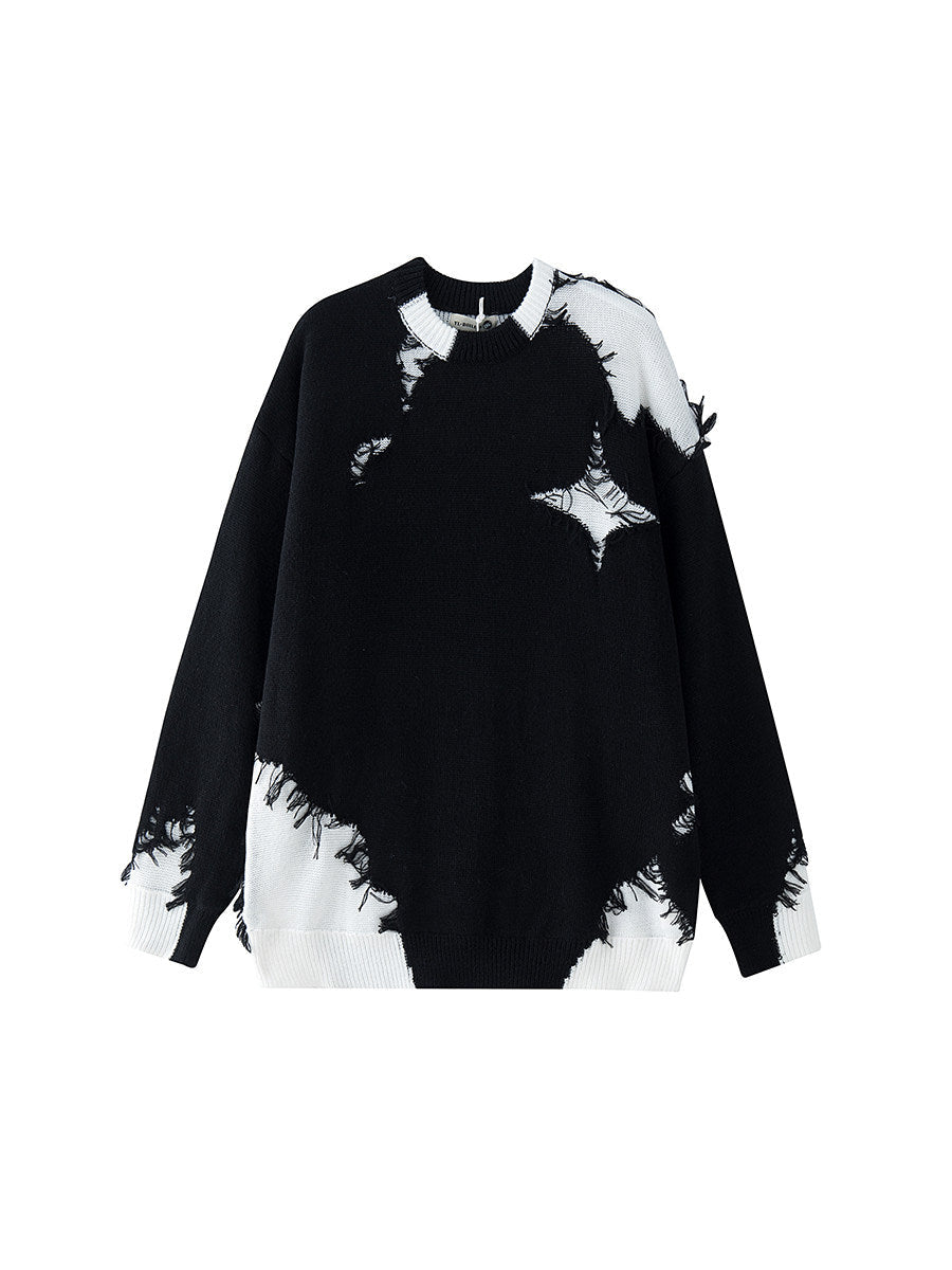 Eclipse Brushstroke Knit Sweater