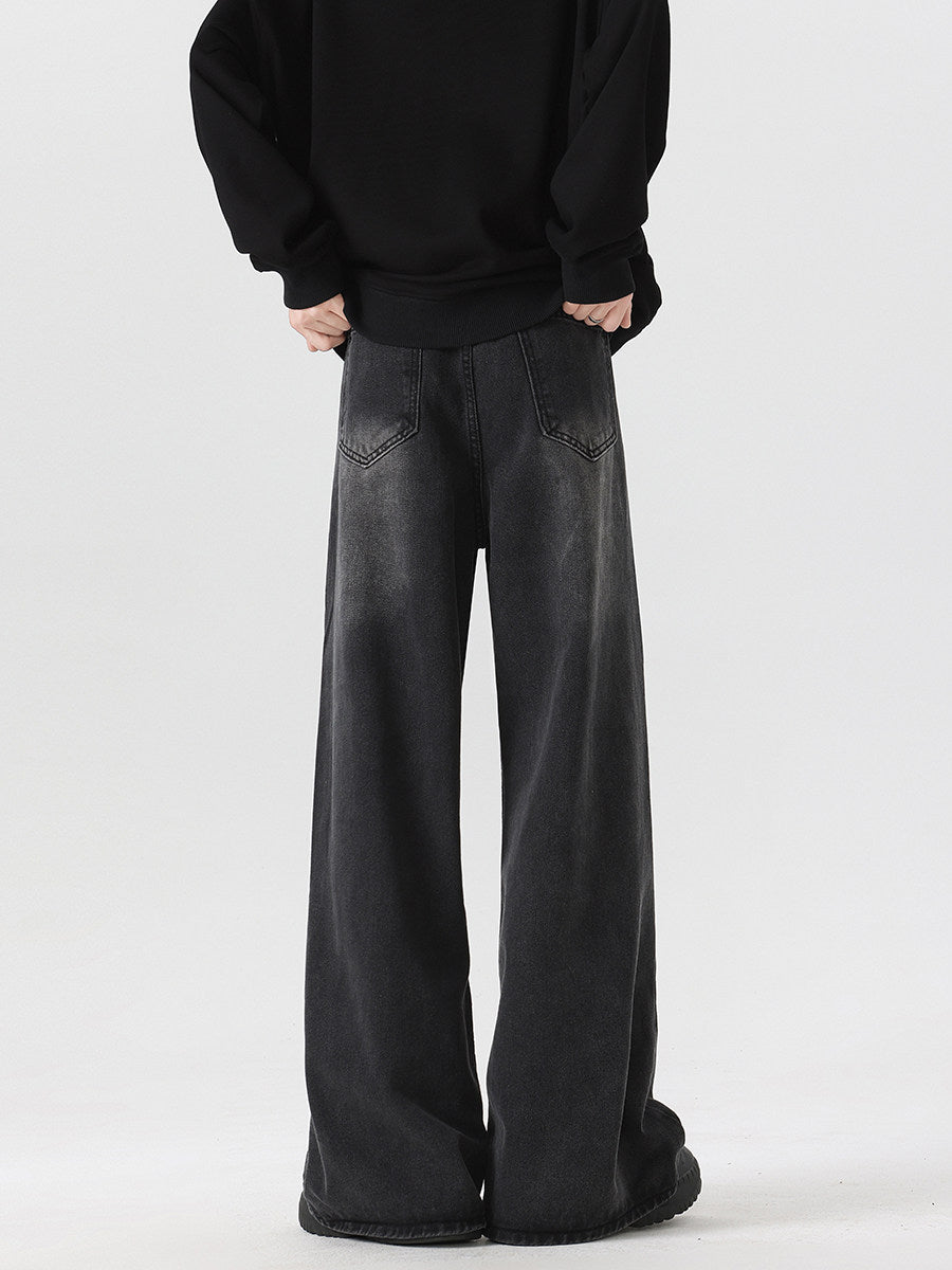 Noir Flow Wide-Leg Denim