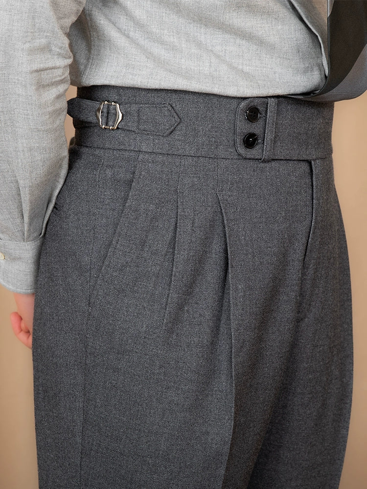 Granton | High-Waist Pleated Trousers