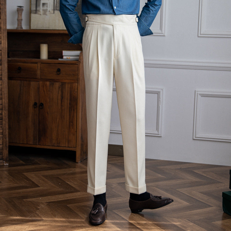Bexley | High-Waist Naples Straight Trousers