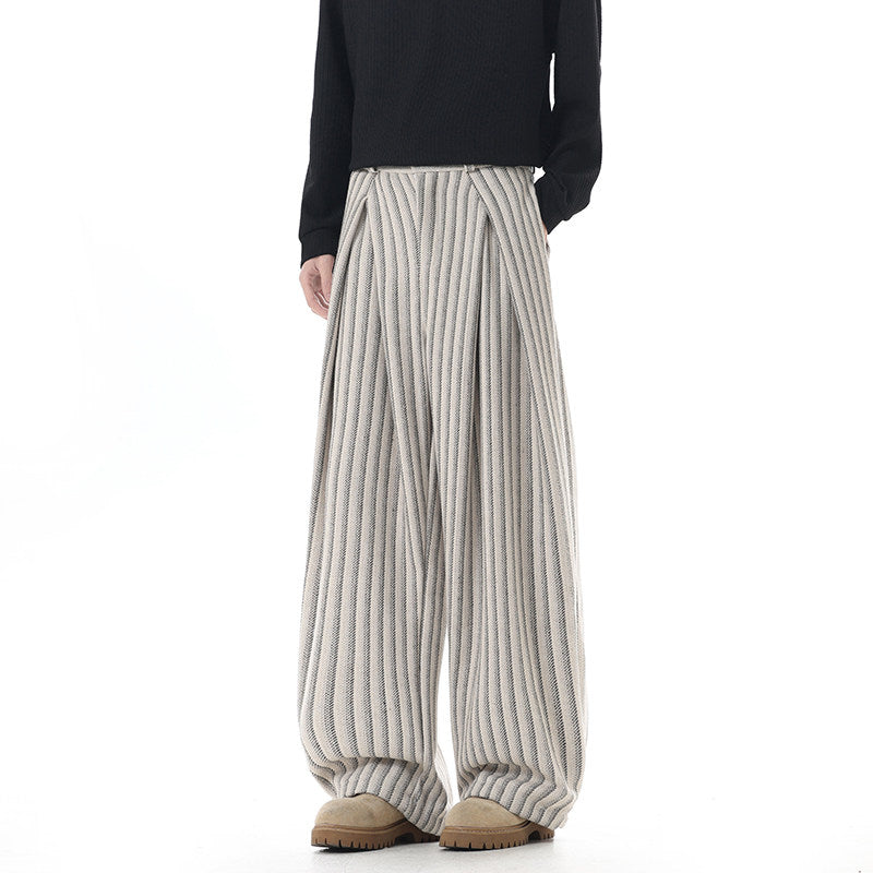 Ridgeway Cable Knit Wide-Leg Trousers