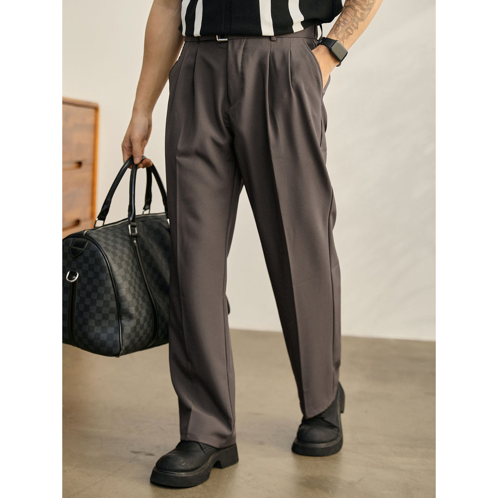Lorenzo Drawcord Pleated Trousers