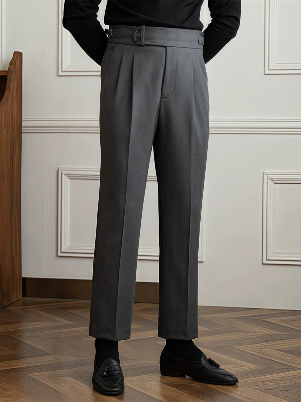 Granton | High-Waist Pleated Trousers