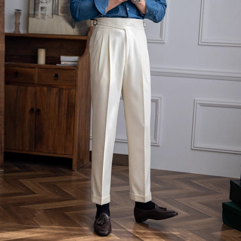 Bexley | High-Waist Naples Straight Trousers