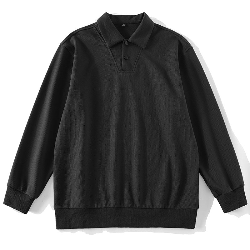 Valen Structured Polo Sweatshirt