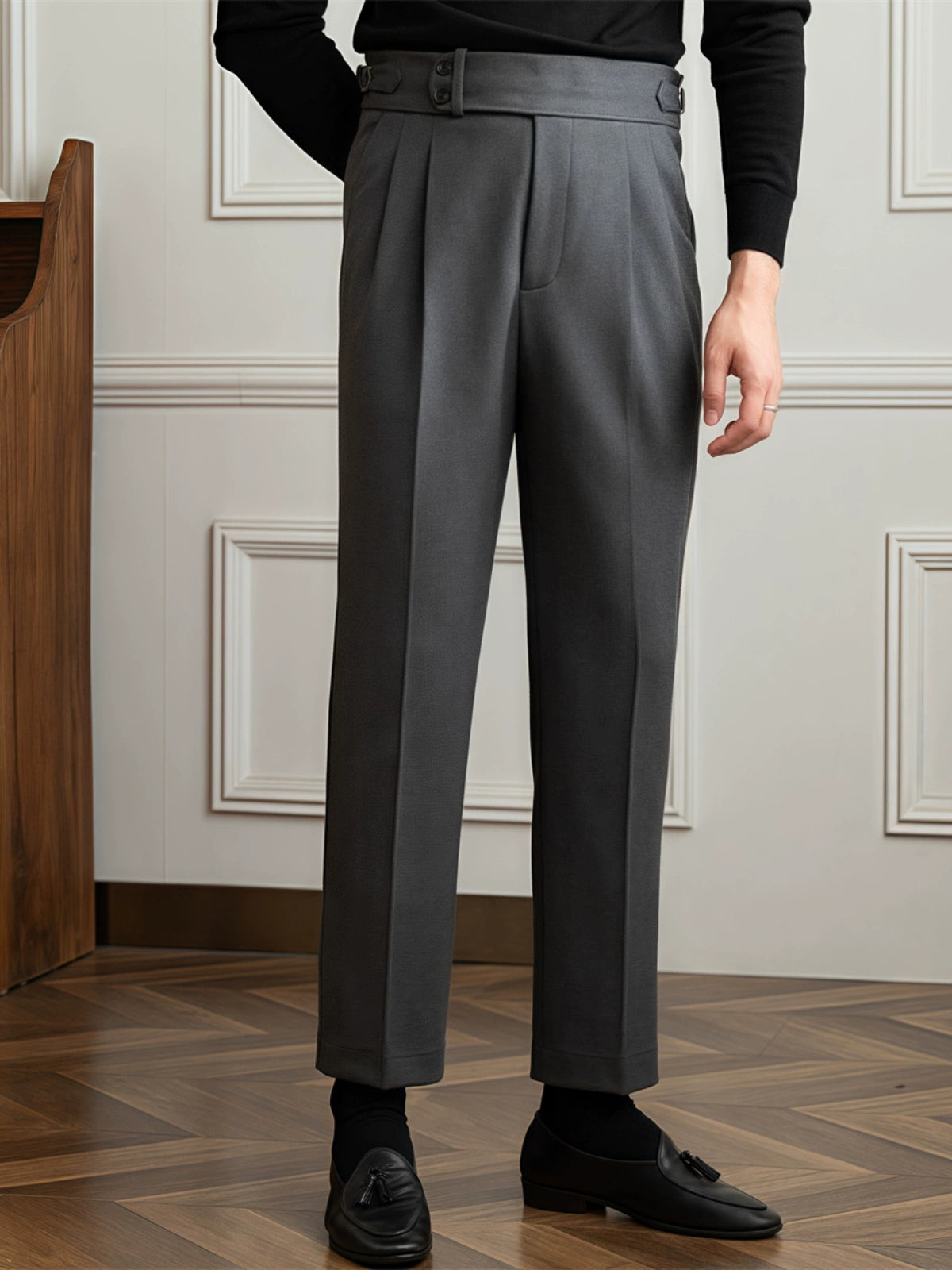 Granton | High-Waist Pleated Trousers