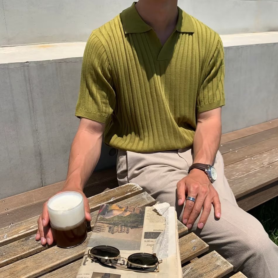 Aurelian Merino Knit Polo