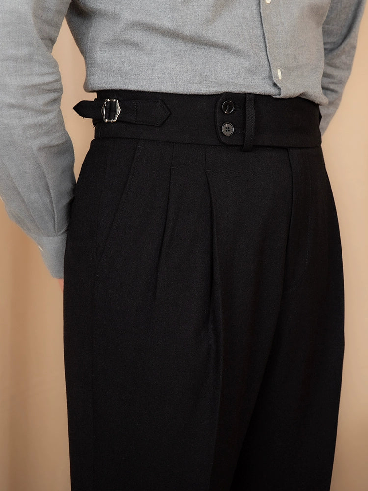 Granton | High-Waist Pleated Trousers