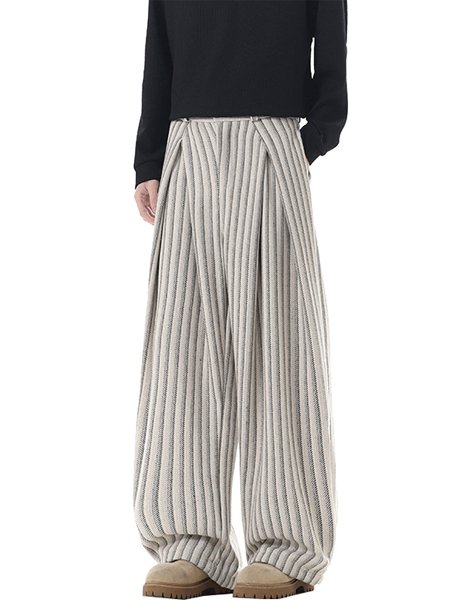 Ridgeway Cable Knit Wide-Leg Trousers