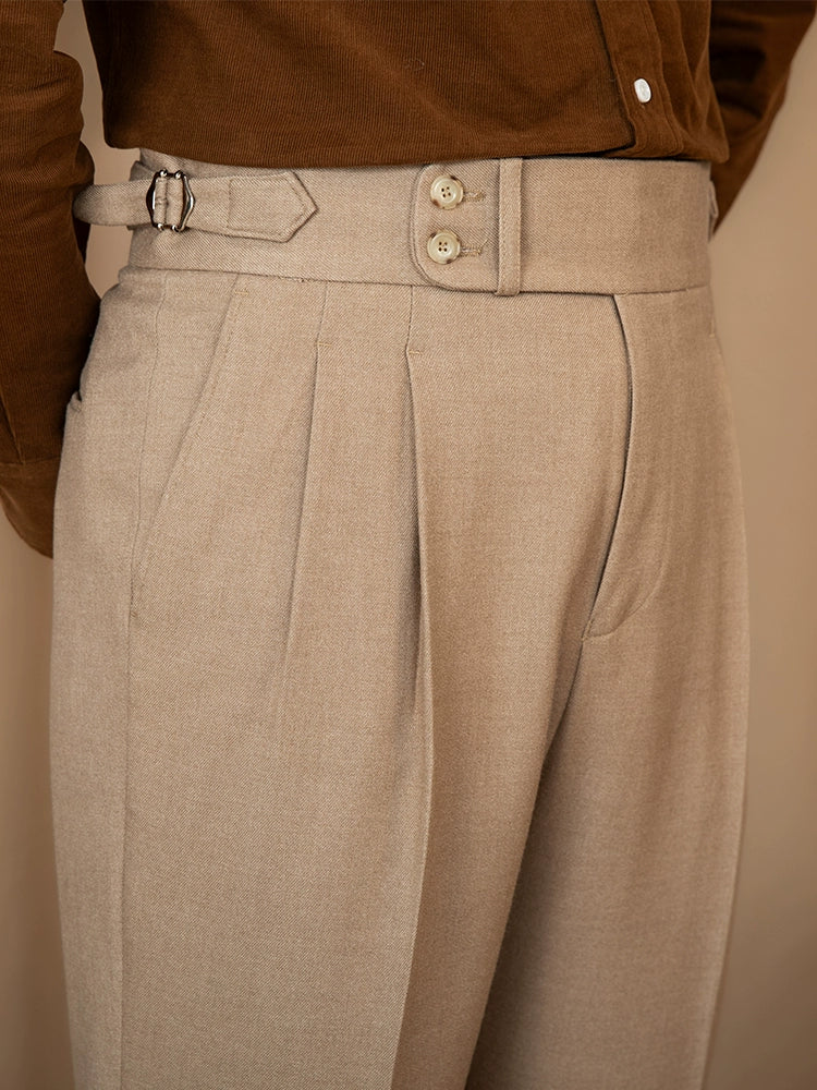 Granton | High-Waist Pleated Trousers