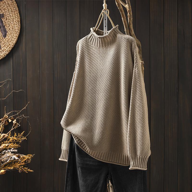 Elowen Cashmere Mock-Neck Sweater