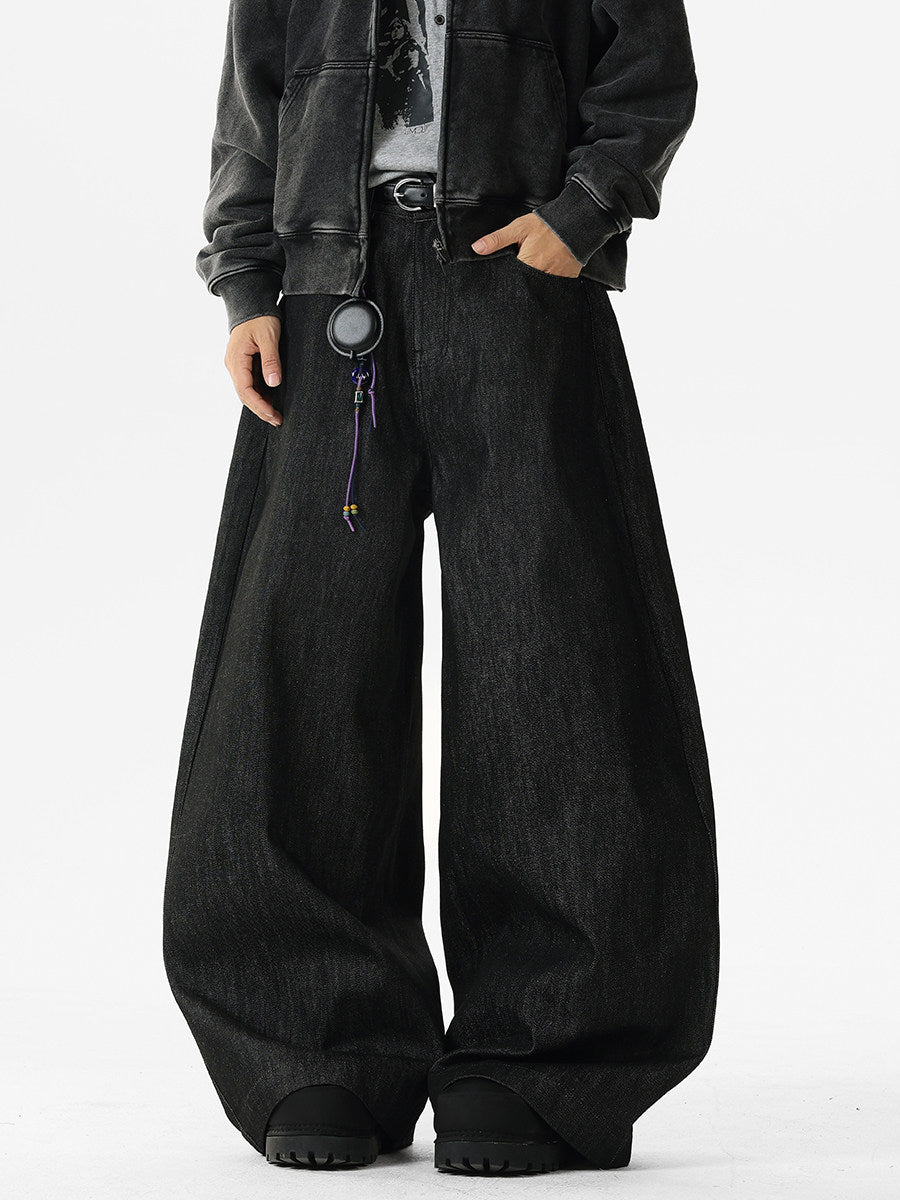 Shibuya Crimson Dragon Wide-Leg Denim