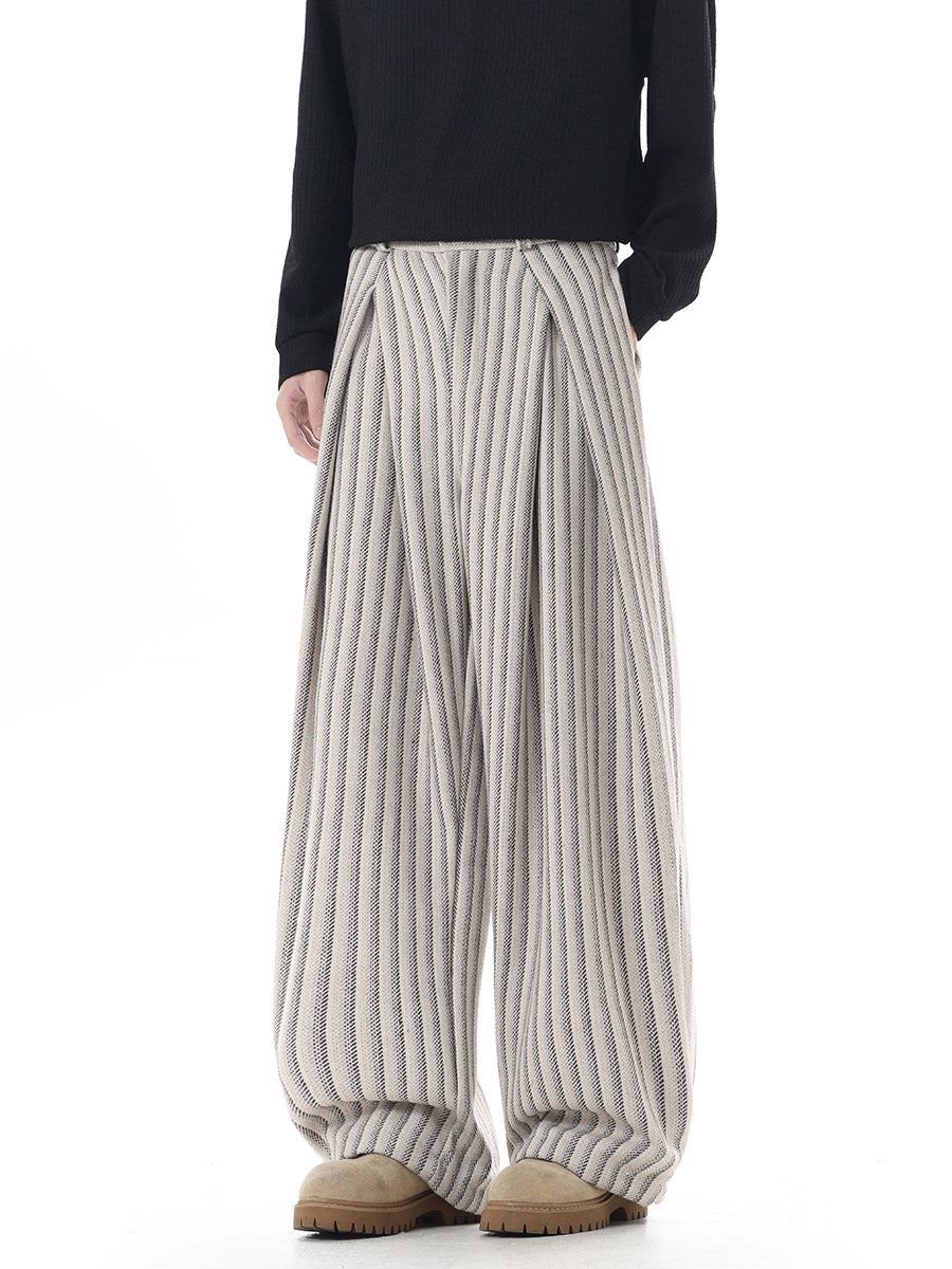 Ridgeway Cable Knit Wide-Leg Trousers