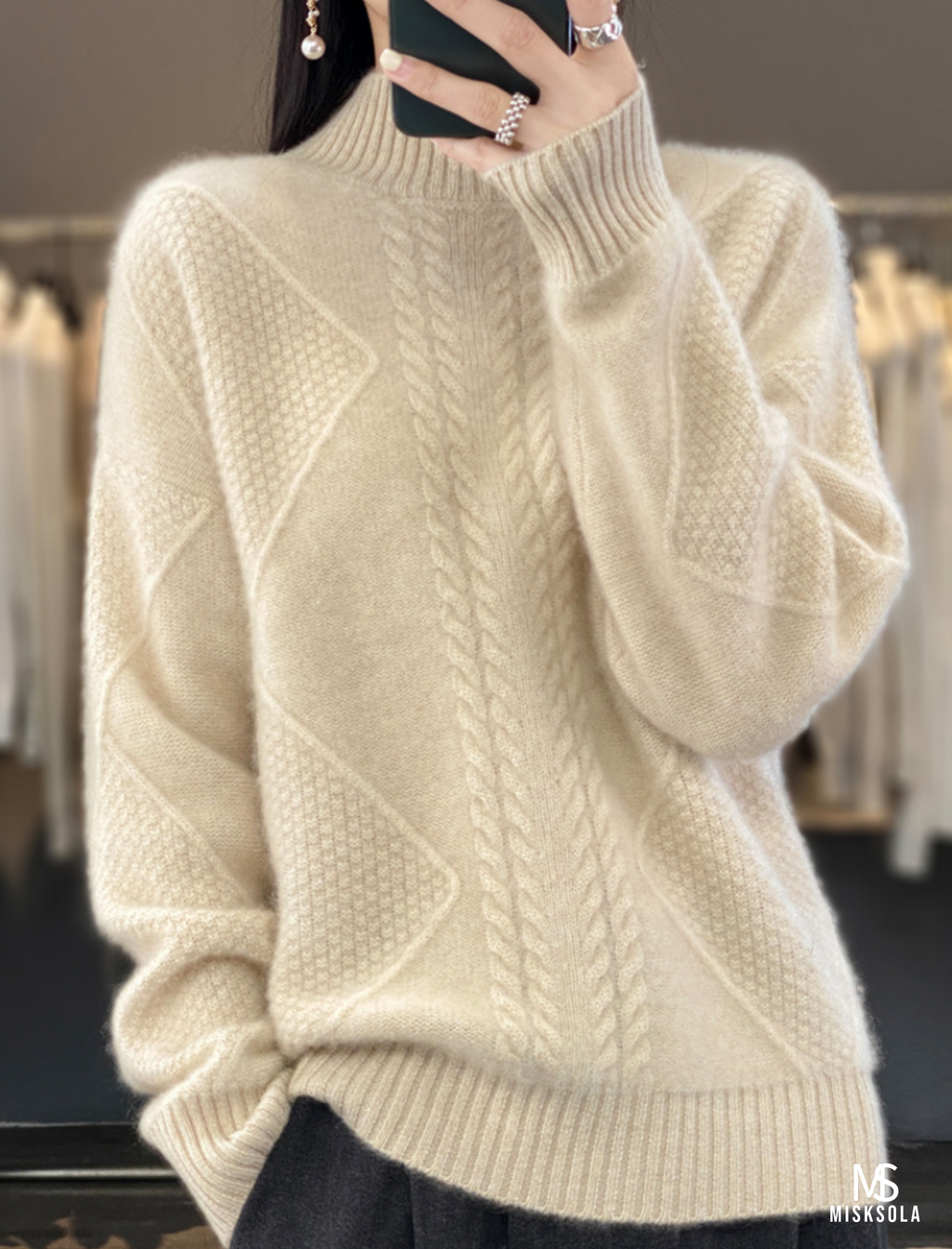 Averleigh | Luxe Ribbed Half-High Knit Sweater