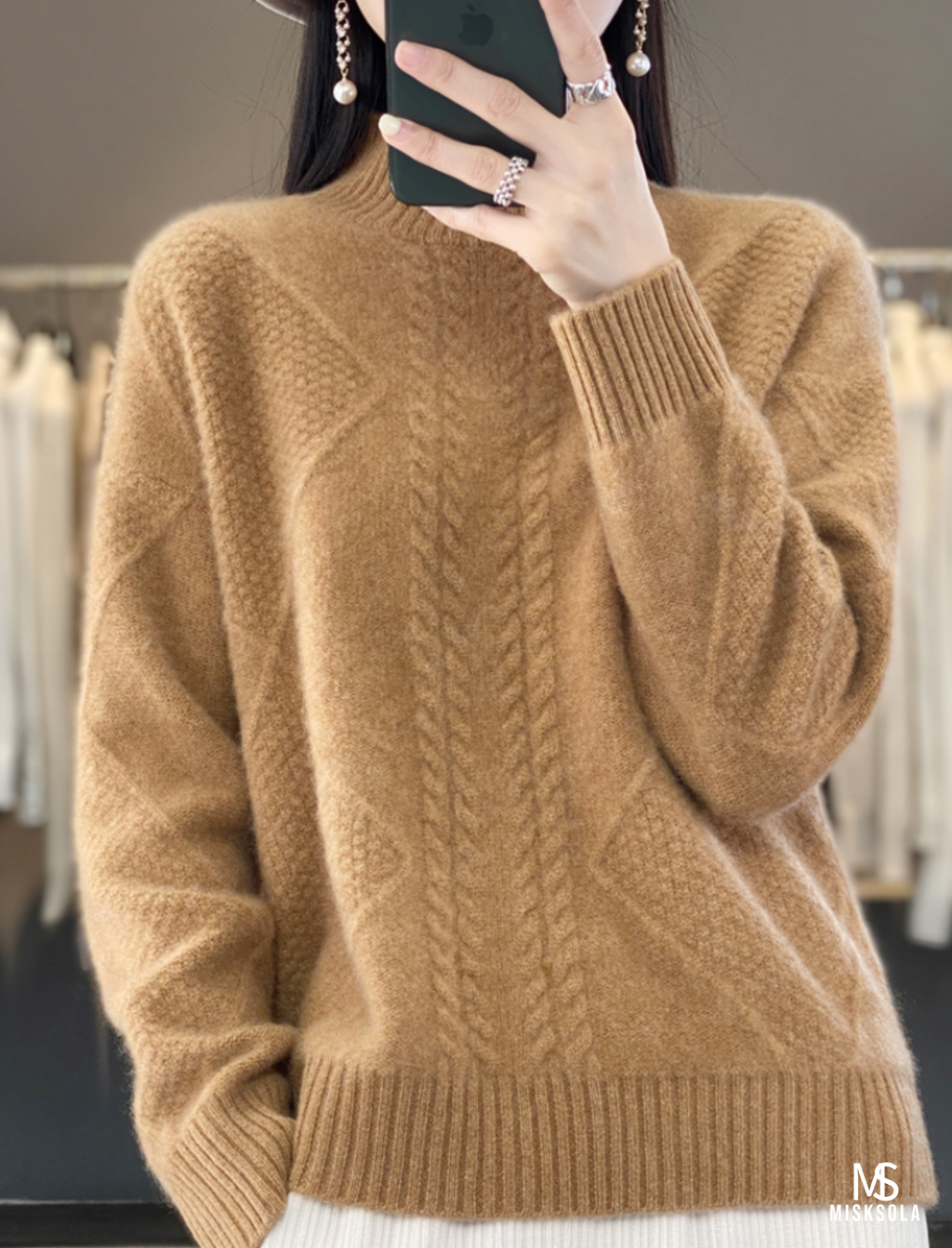 Averleigh | Luxe Ribbed Half-High Knit Sweater