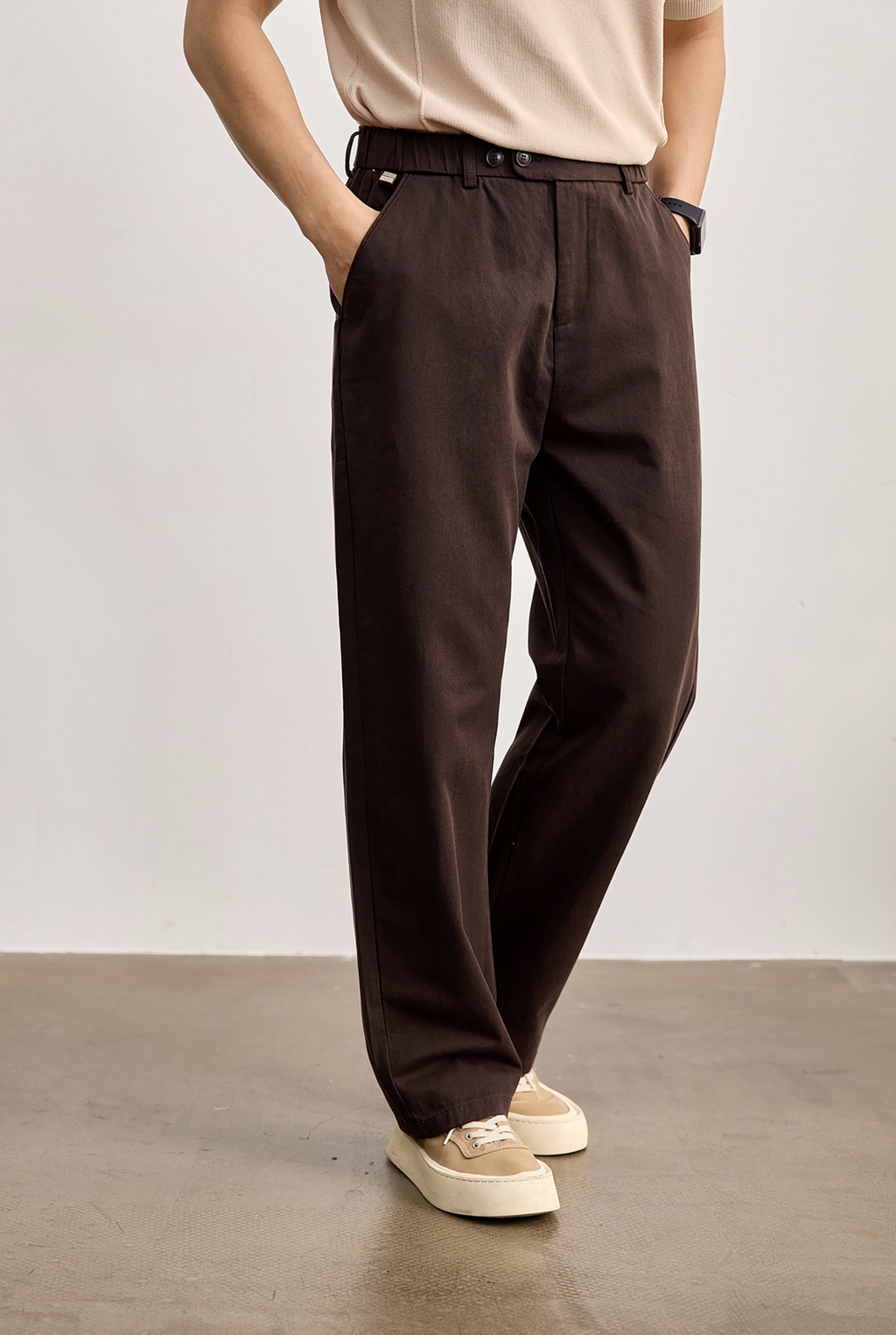 Aurex Relaxed Cotton Trousers