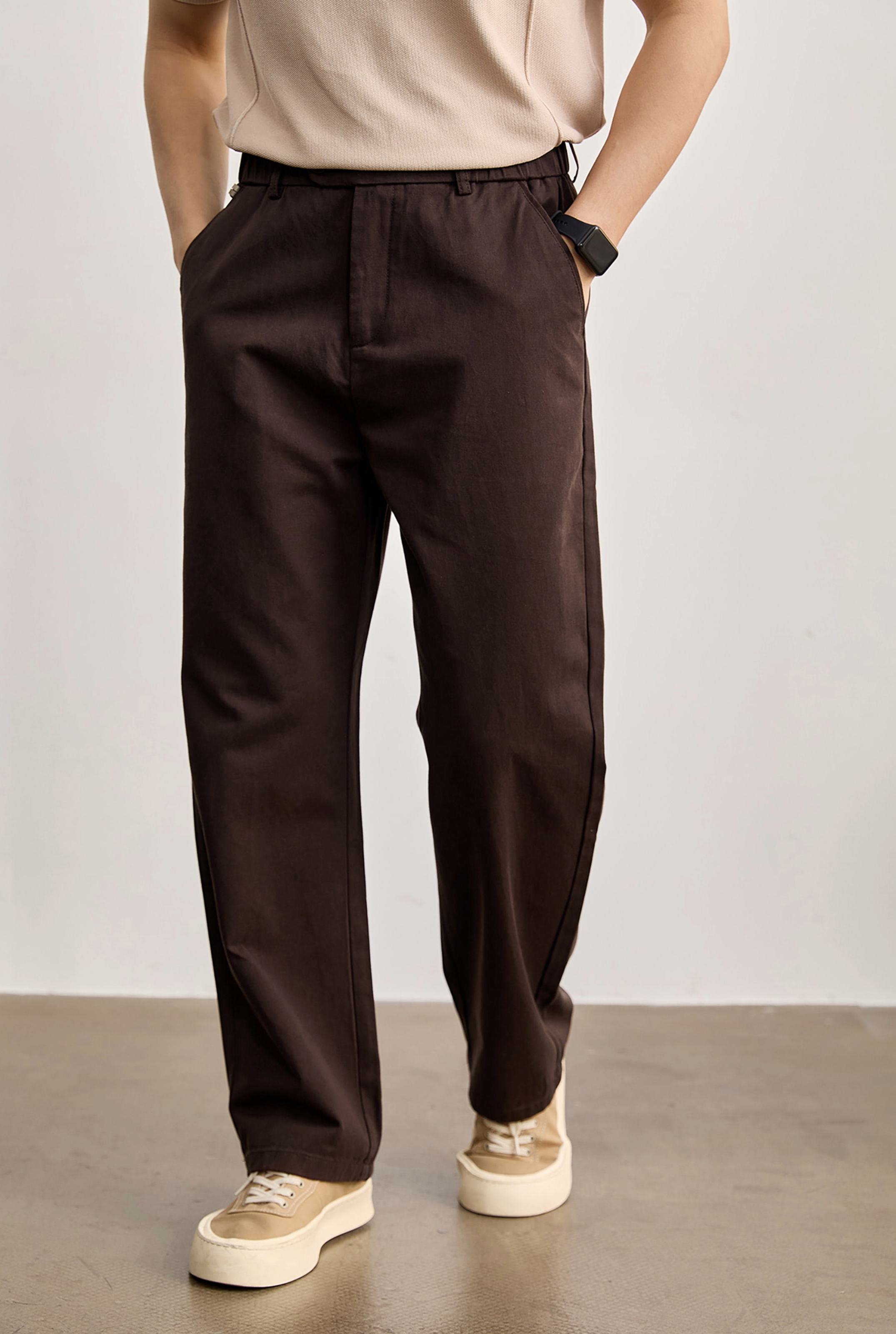 Aurex Relaxed Cotton Trousers