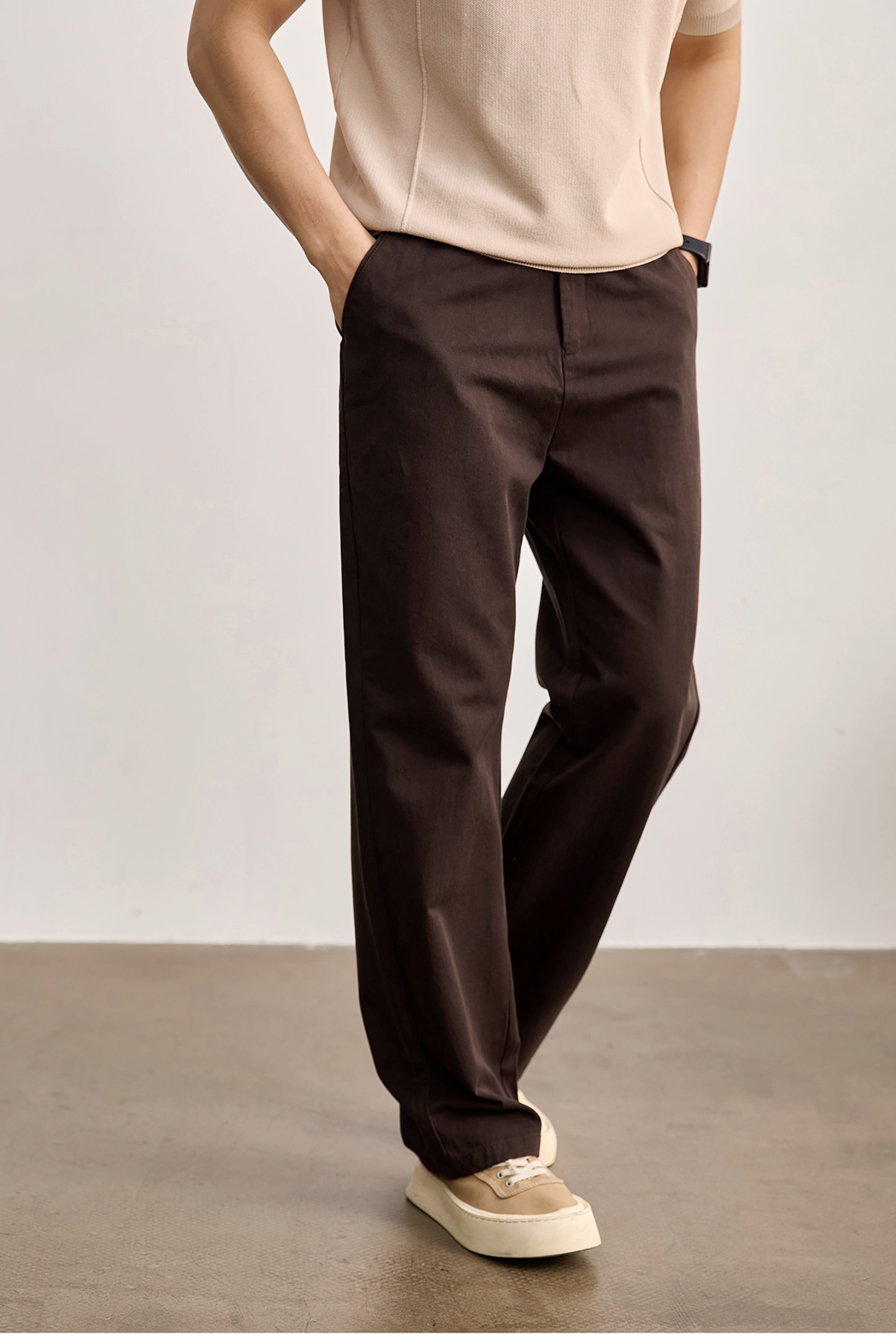 Aurex Relaxed Cotton Trousers