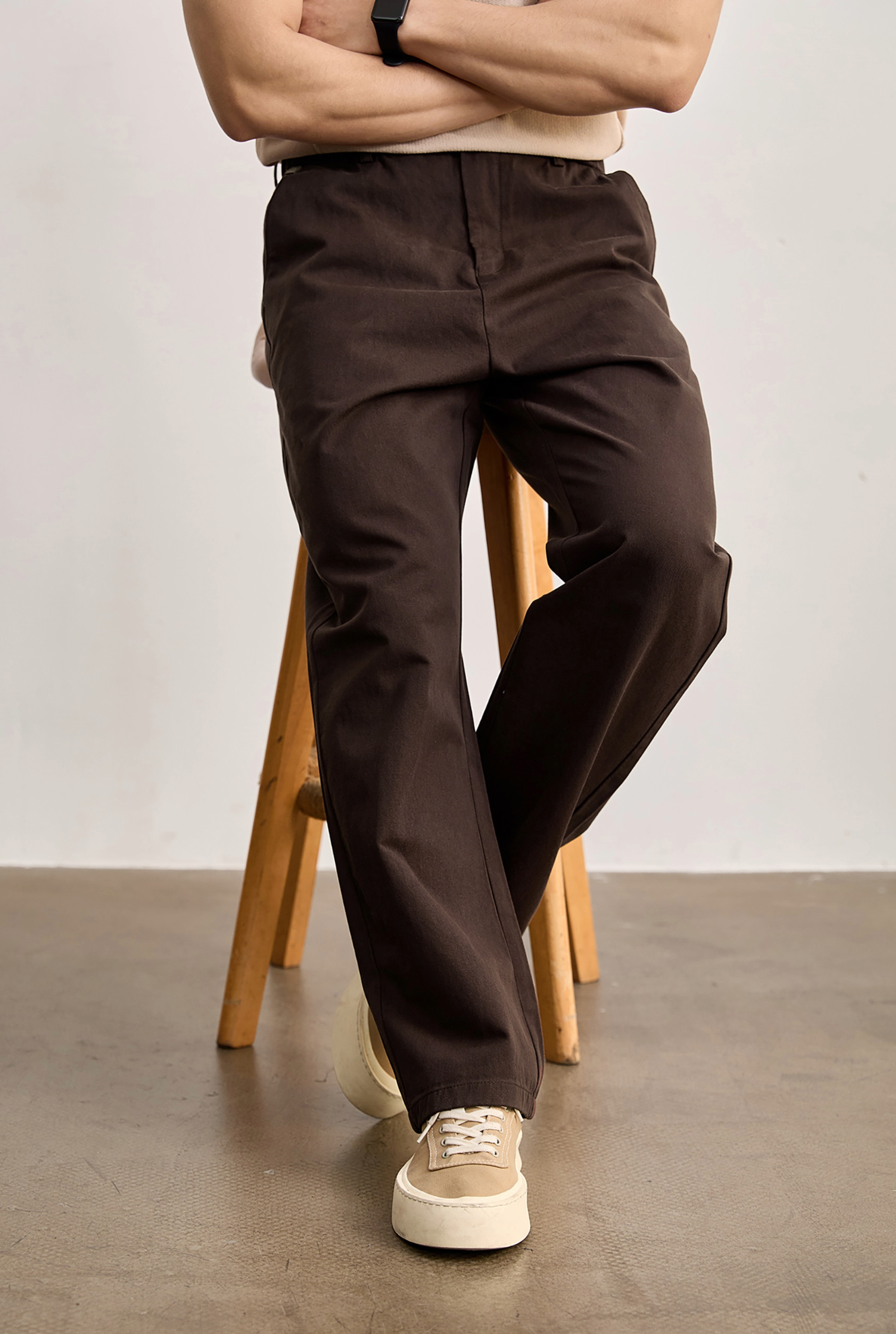 Aurex Relaxed Cotton Trousers