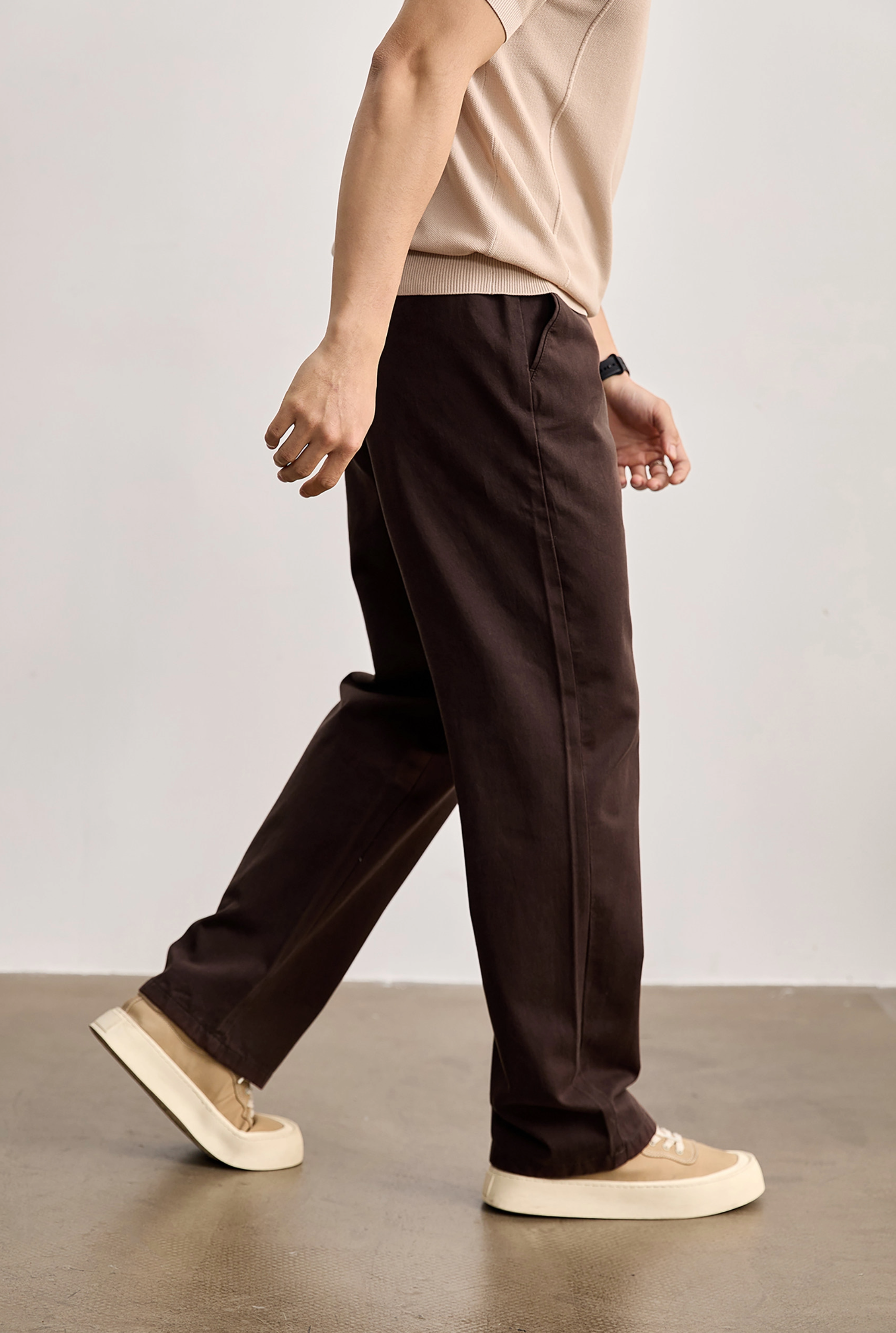 Aurex Relaxed Cotton Trousers