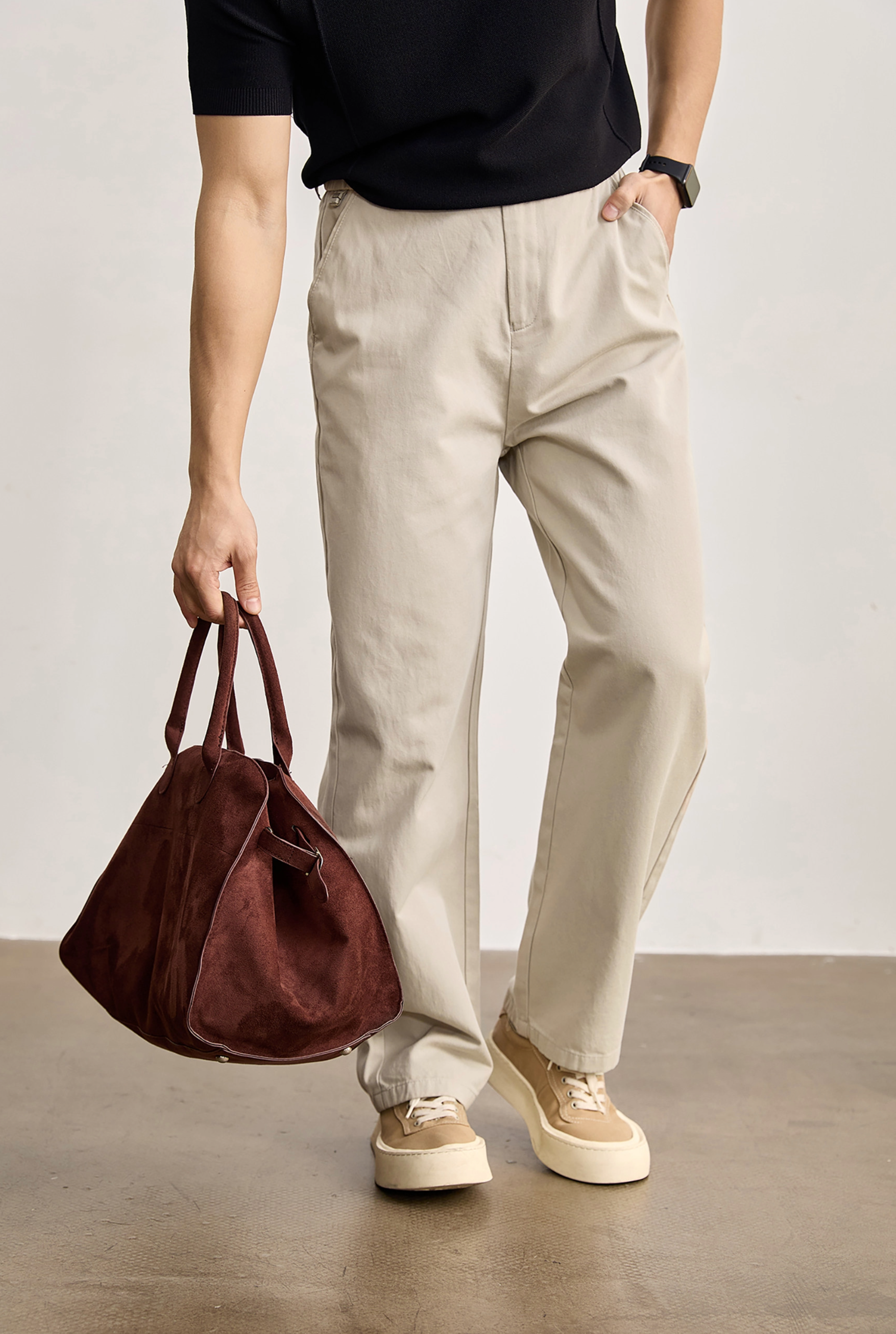 Aurex Relaxed Cotton Trousers