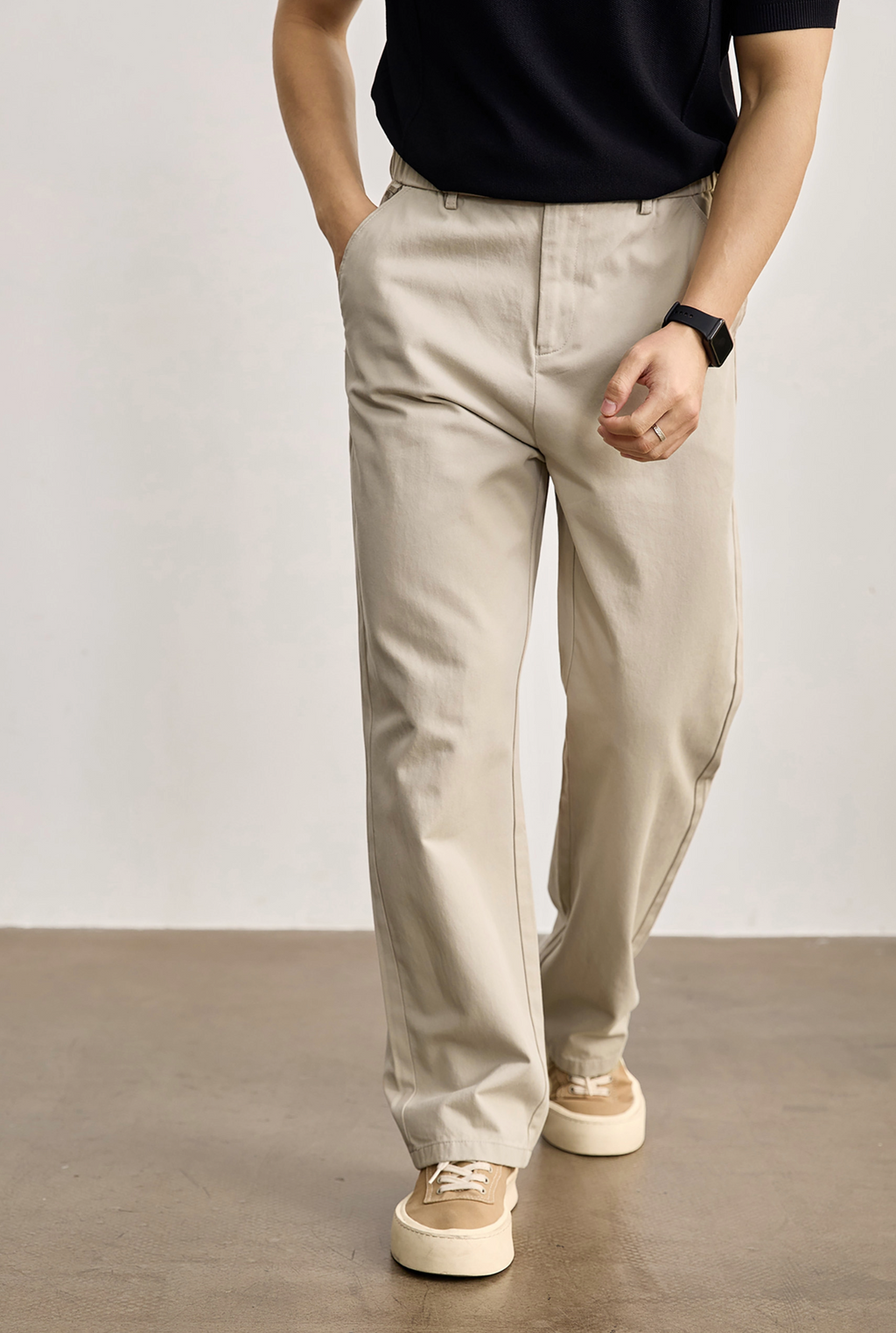 Aurex Relaxed Cotton Trousers