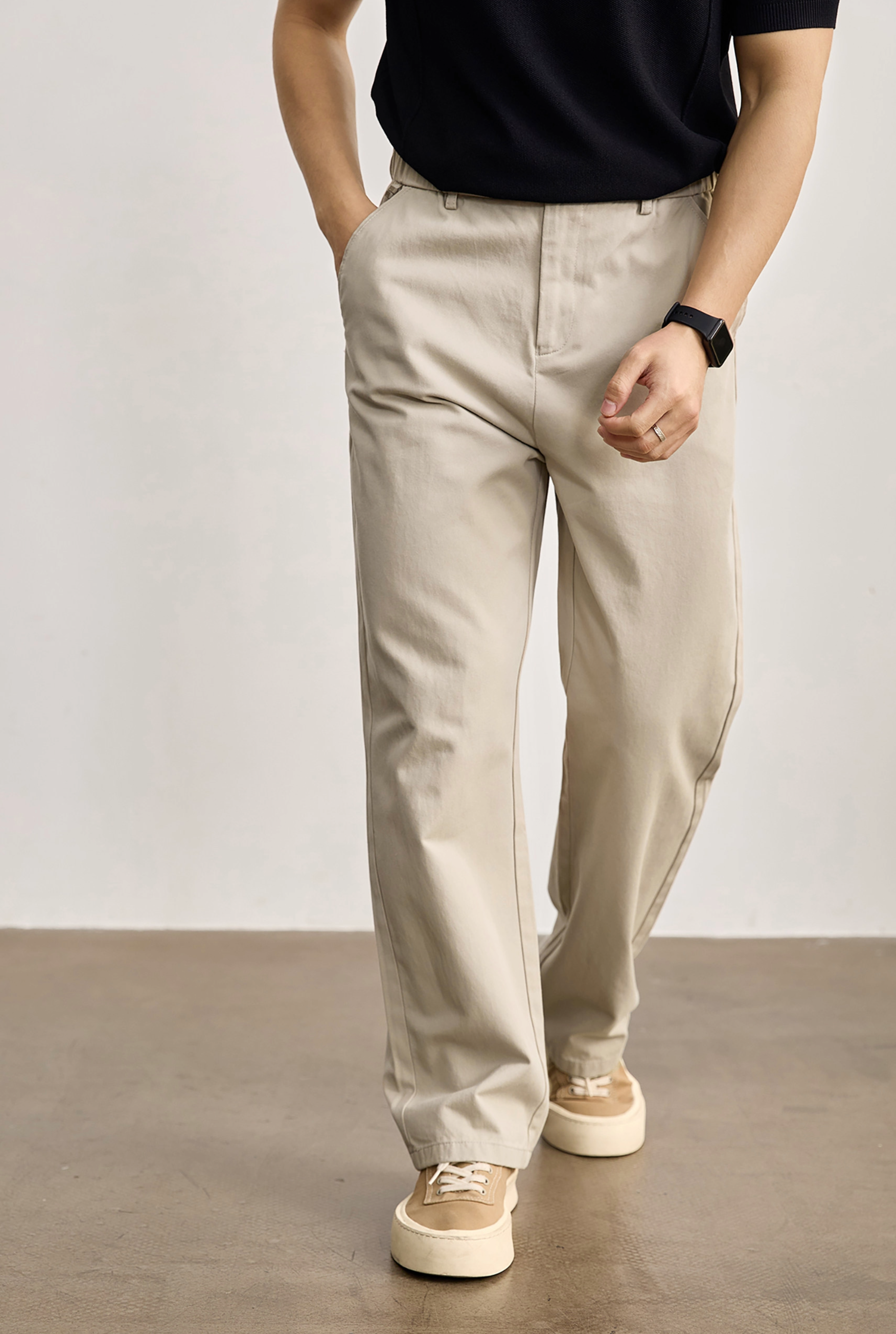 Aurex Relaxed Cotton Trousers