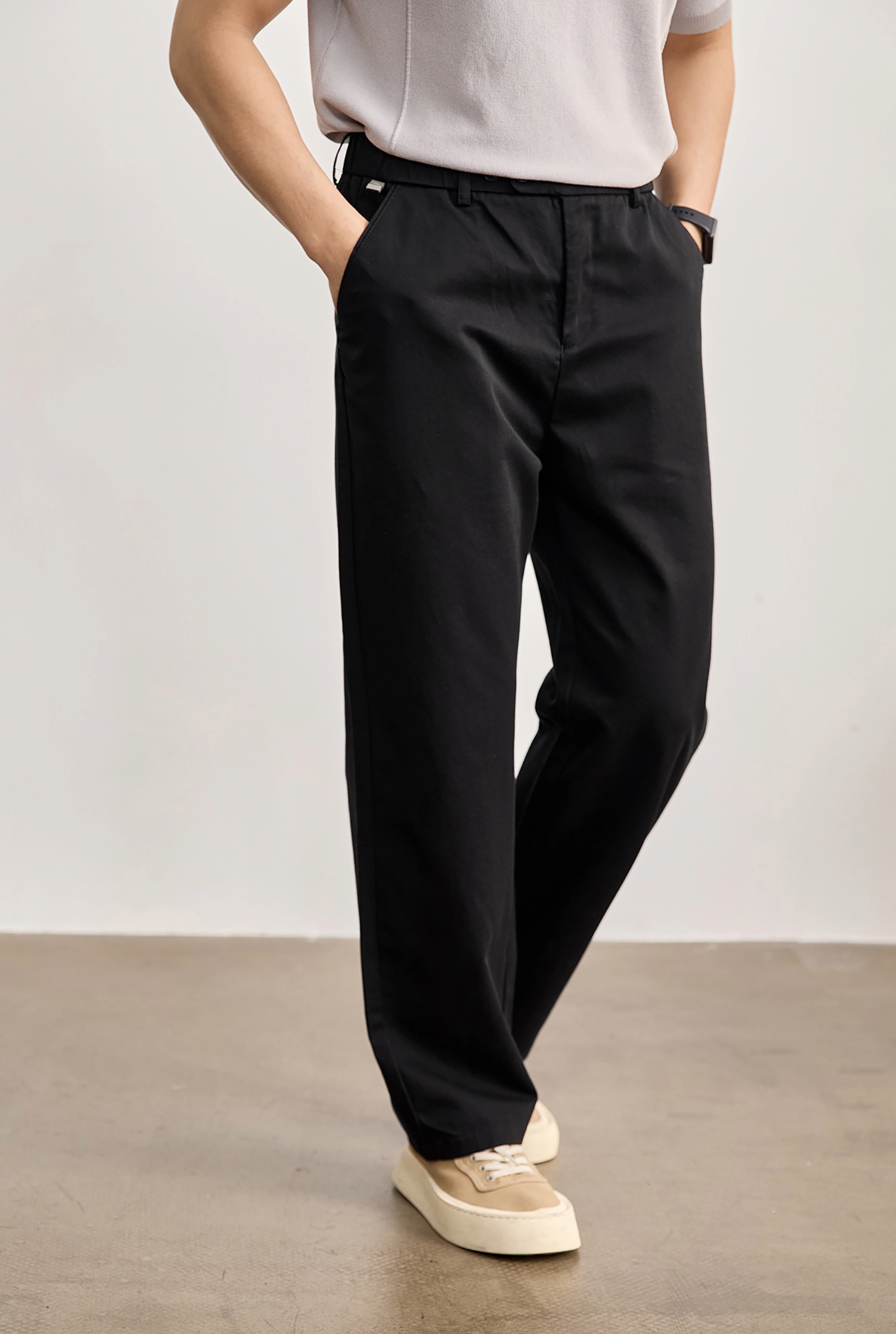 Aurex Relaxed Cotton Trousers