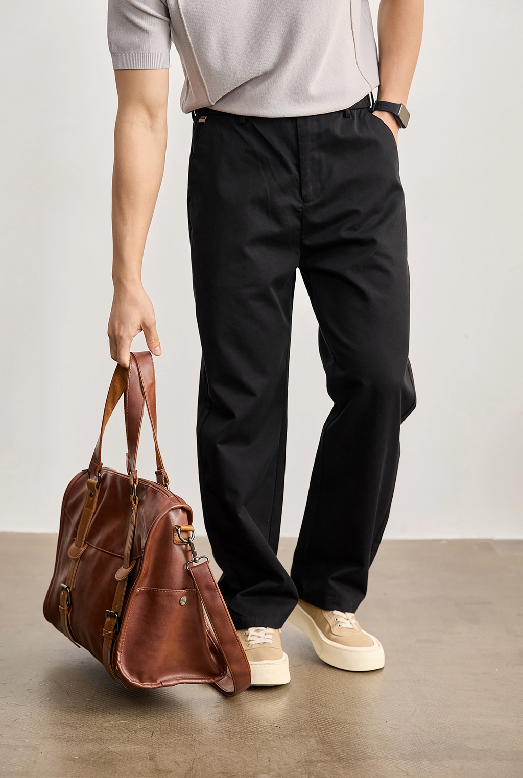 Aurex Relaxed Cotton Trousers
