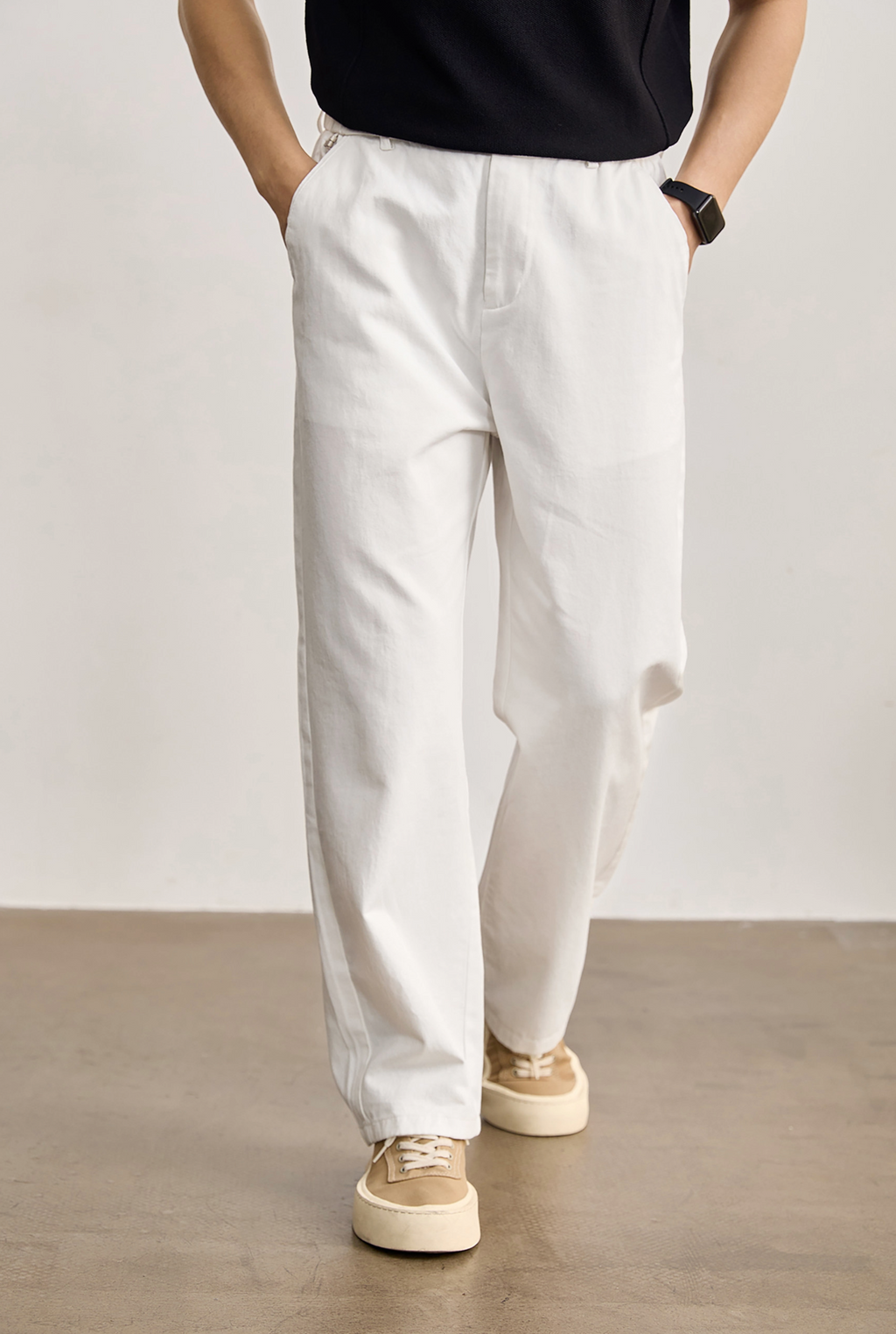 Aurex Relaxed Cotton Trousers