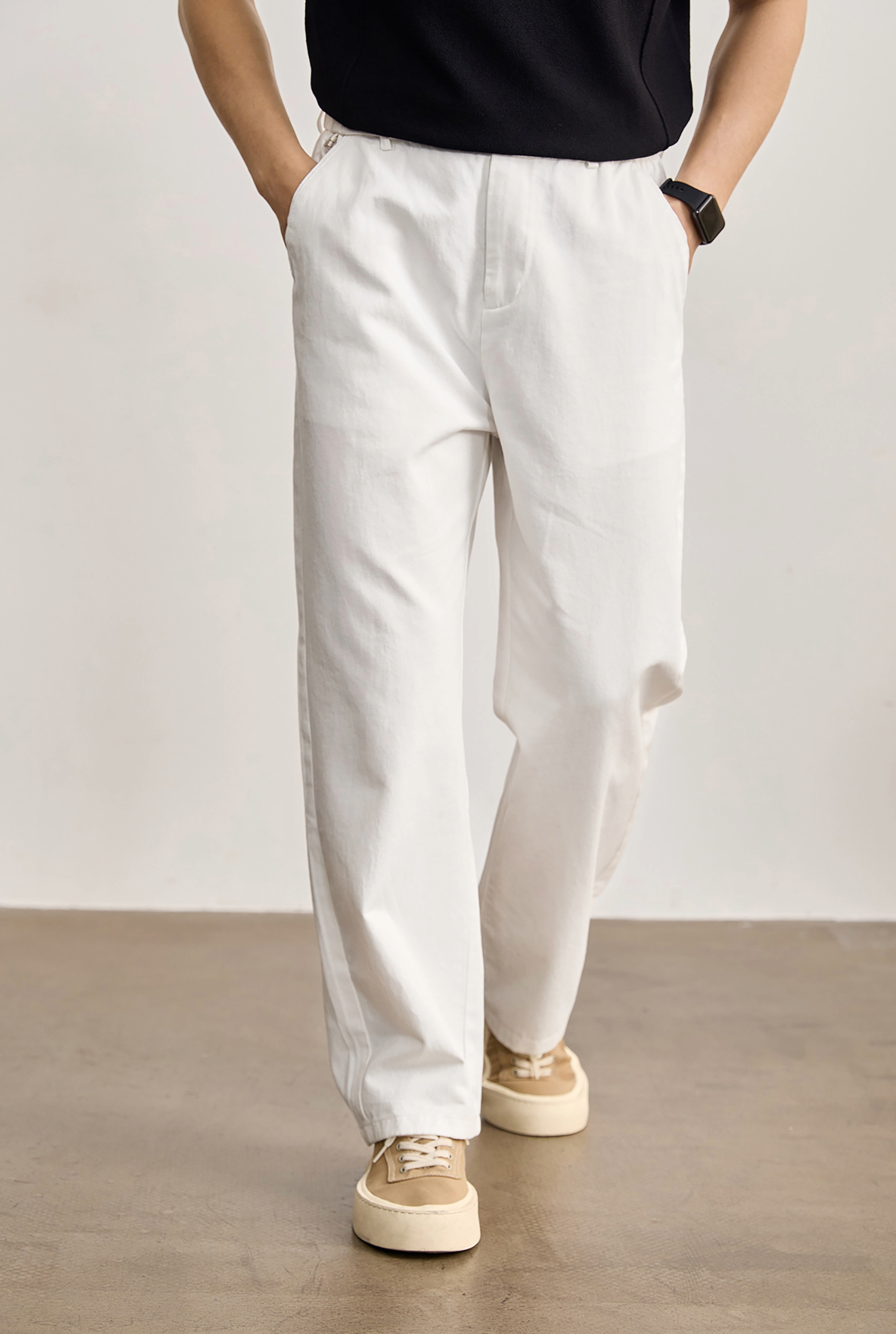 Aurex Relaxed Cotton Trousers