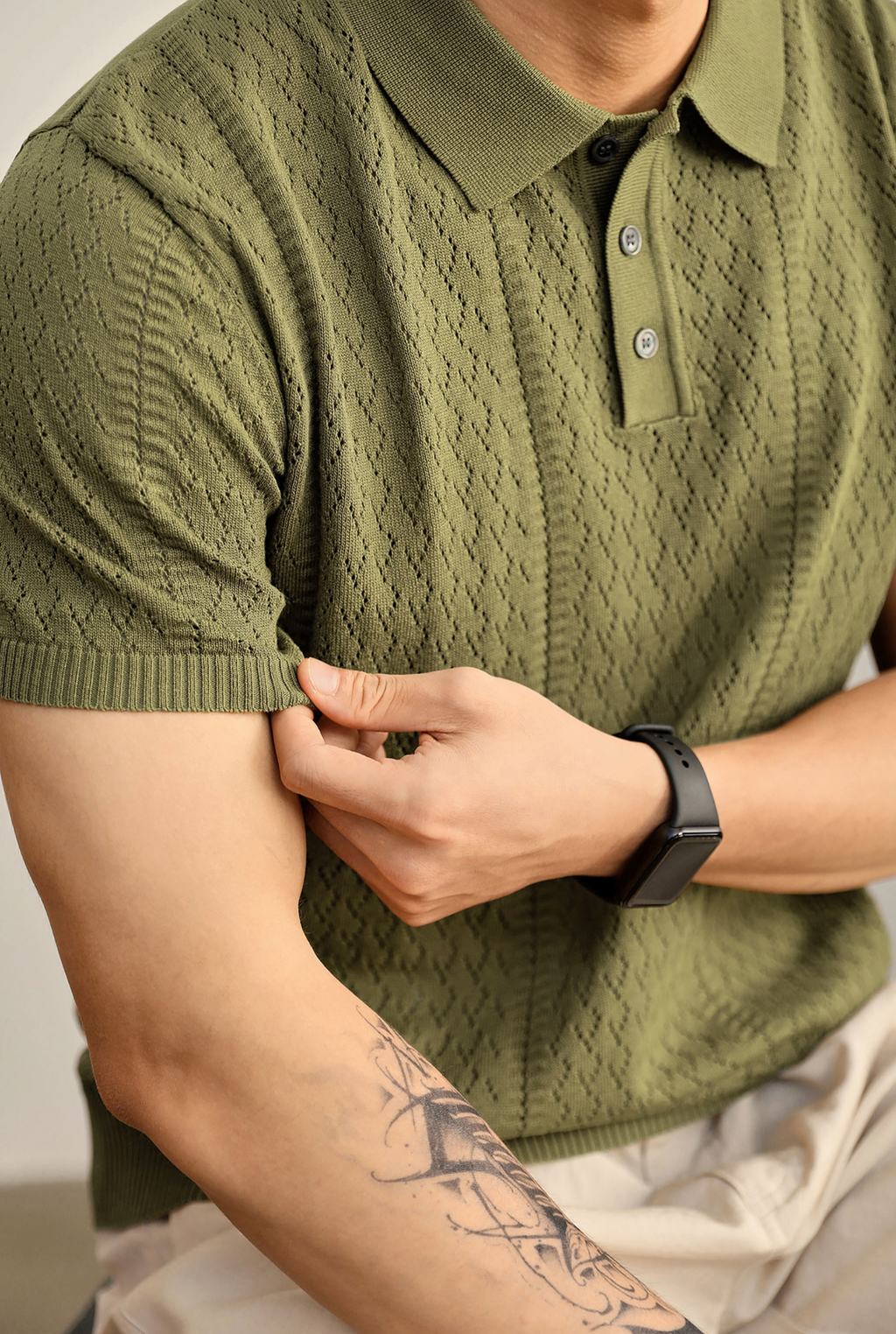 Eryndor Textured Knit Polo