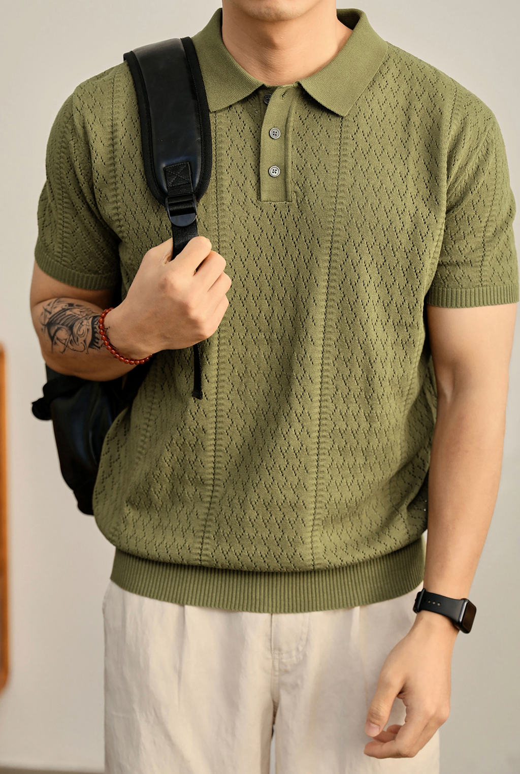 Eryndor Textured Knit Polo