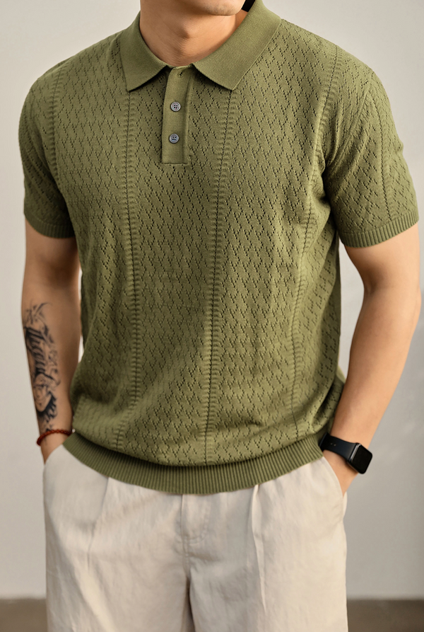 Eryndor Textured Knit Polo