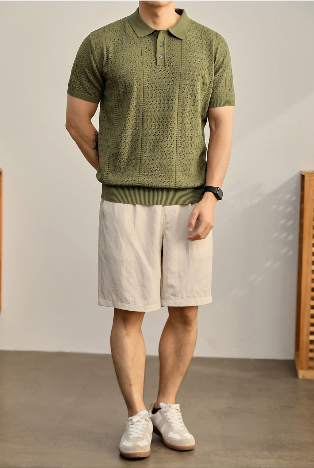 Eryndor Textured Knit Polo
