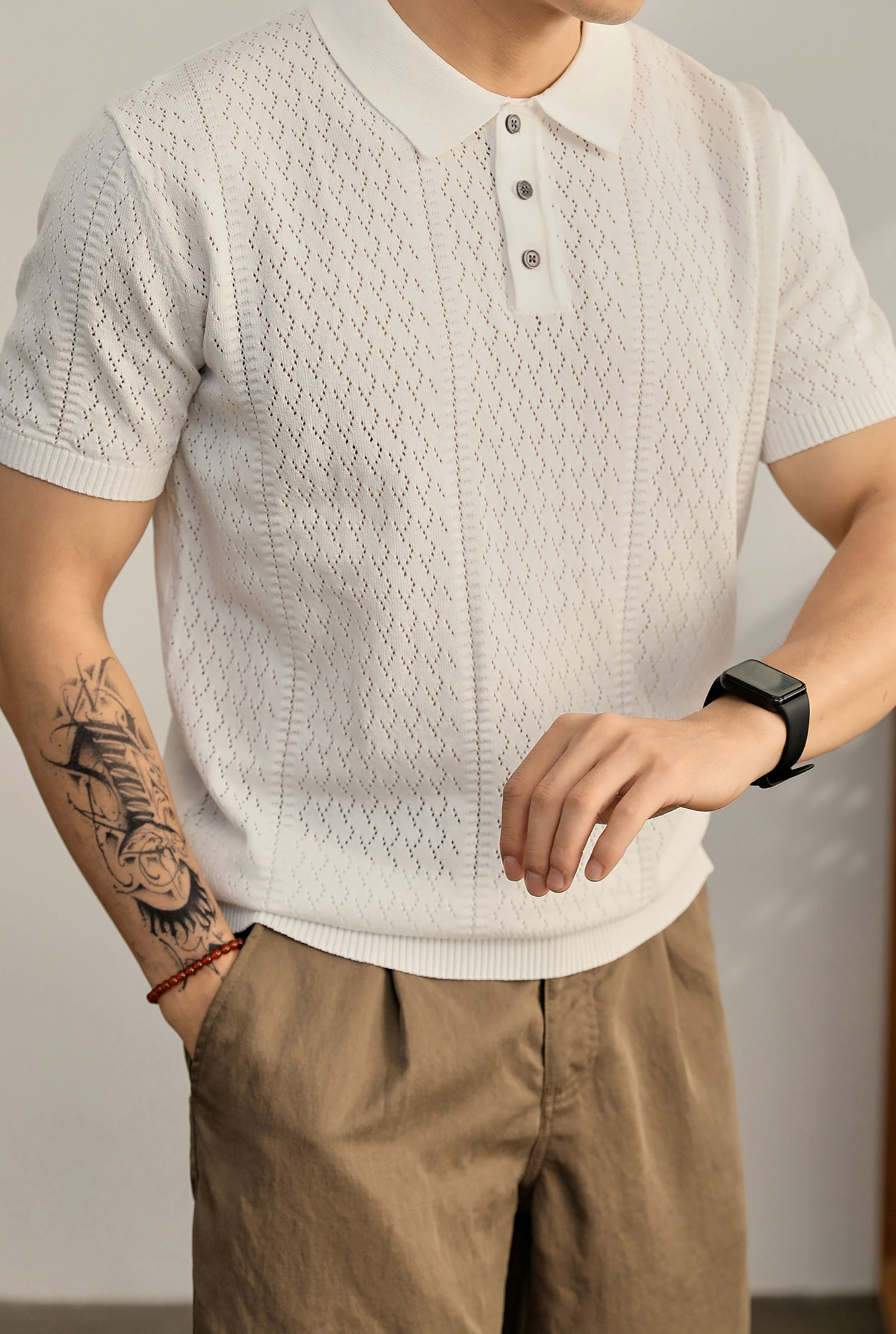 Eryndor Textured Knit Polo