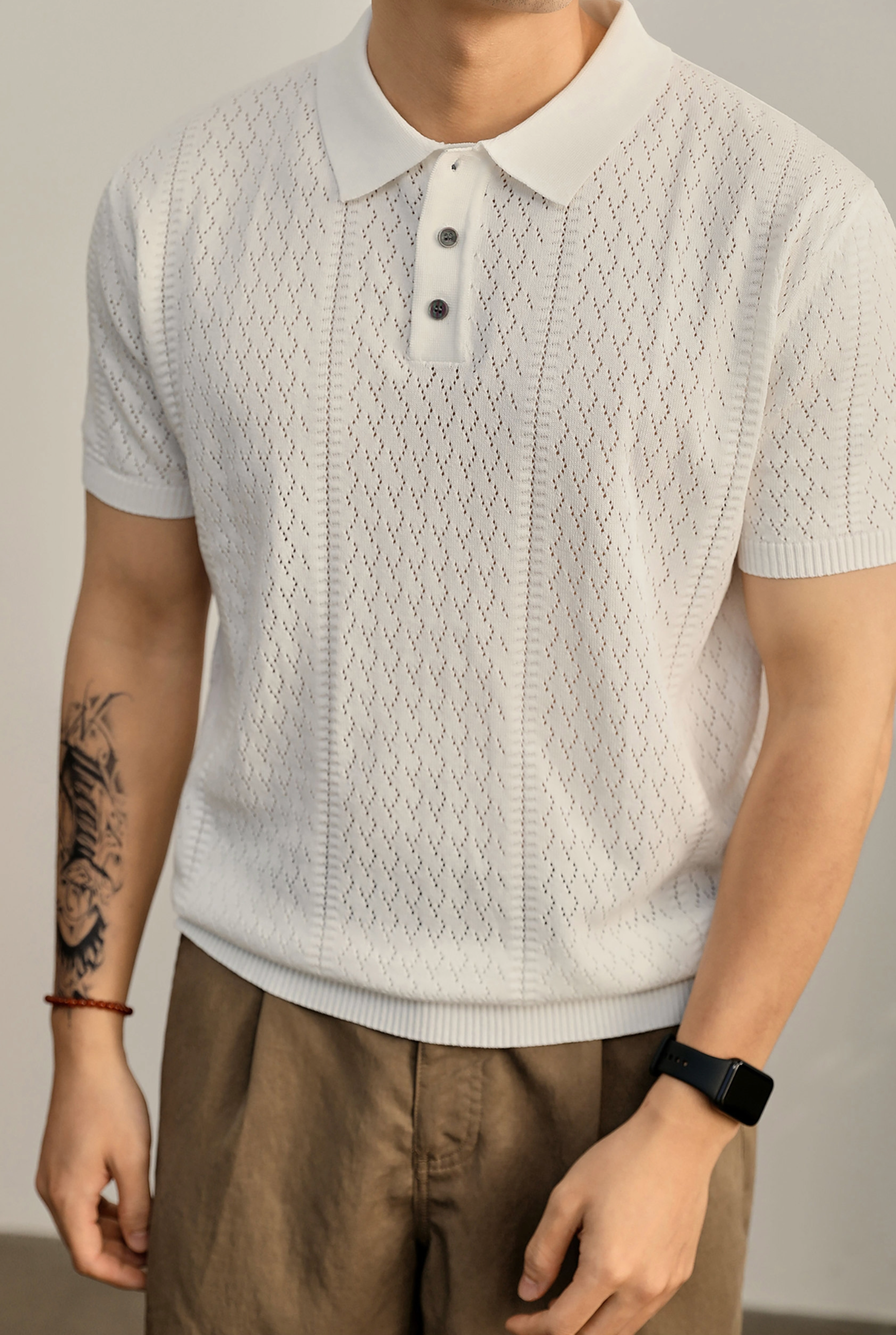 Eryndor Textured Knit Polo