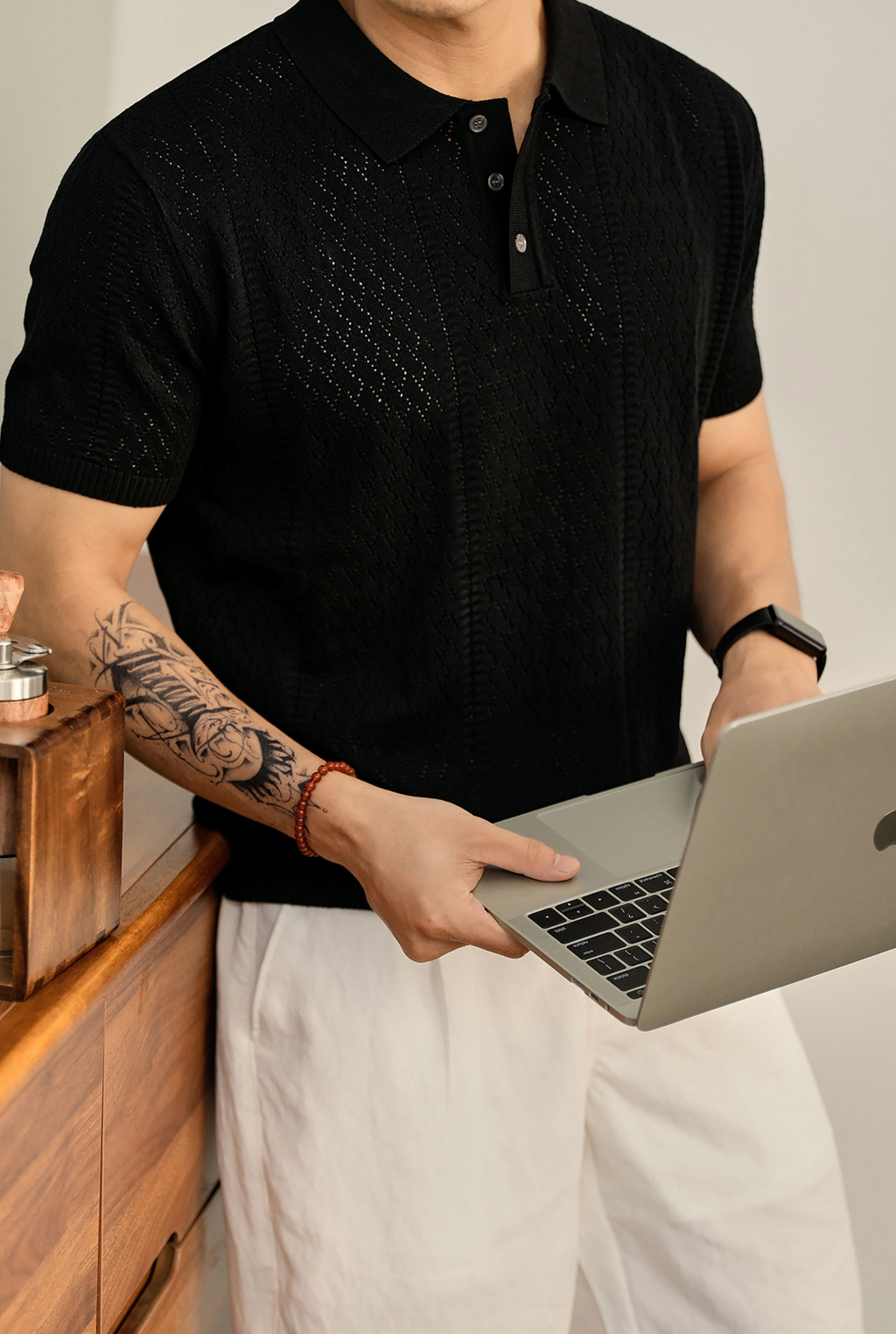 Eryndor Textured Knit Polo