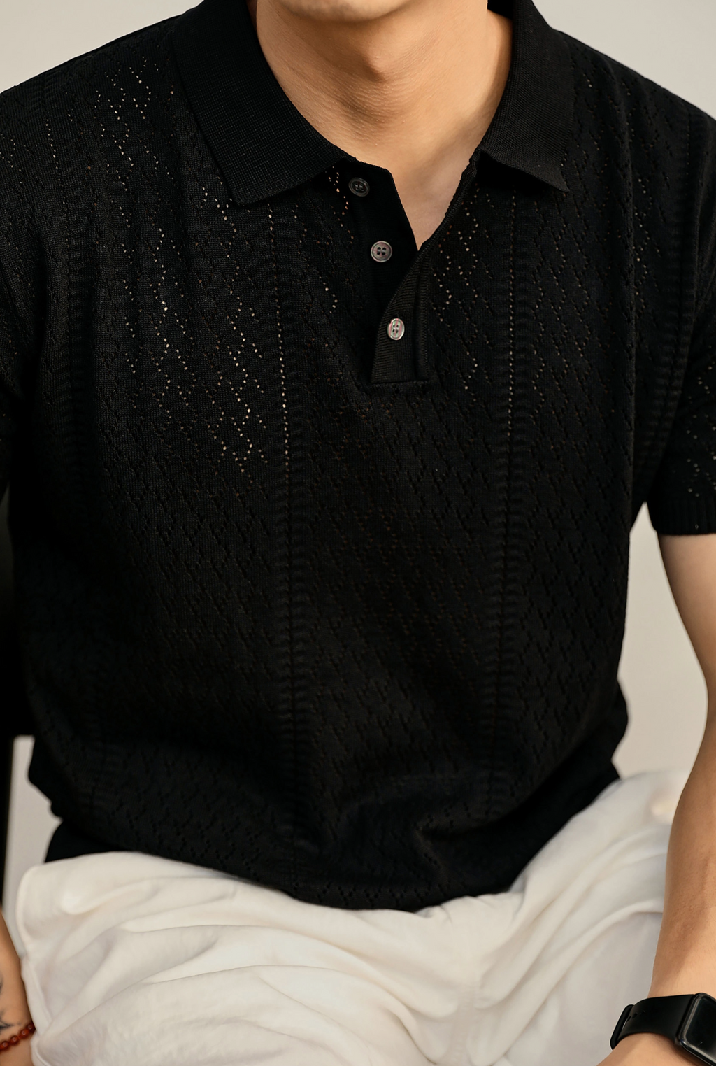 Eryndor Textured Knit Polo