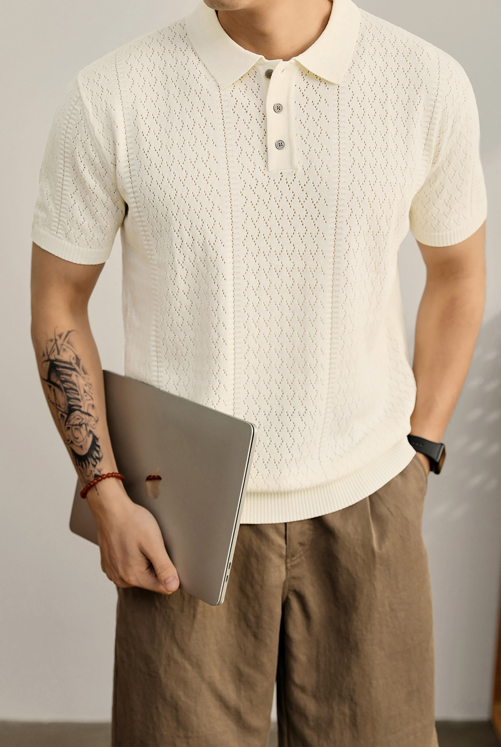 Eryndor Textured Knit Polo