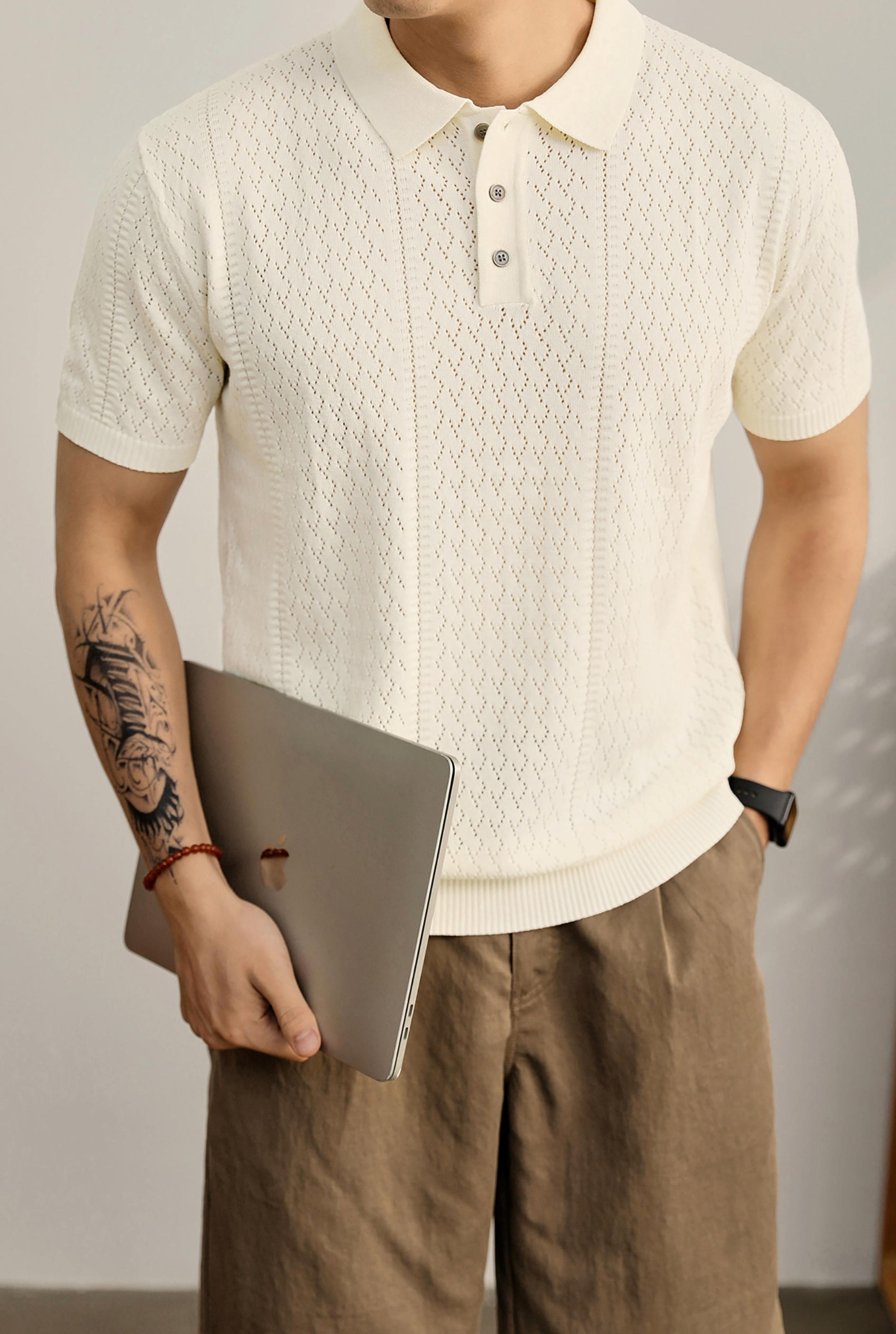 Eryndor Textured Knit Polo