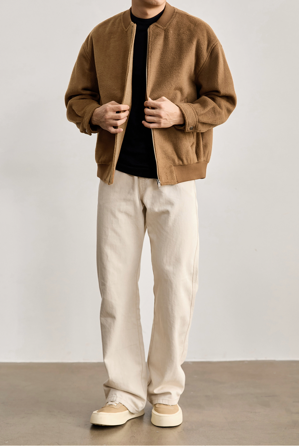 Aurelio Wool-Blend Bomber Jacket