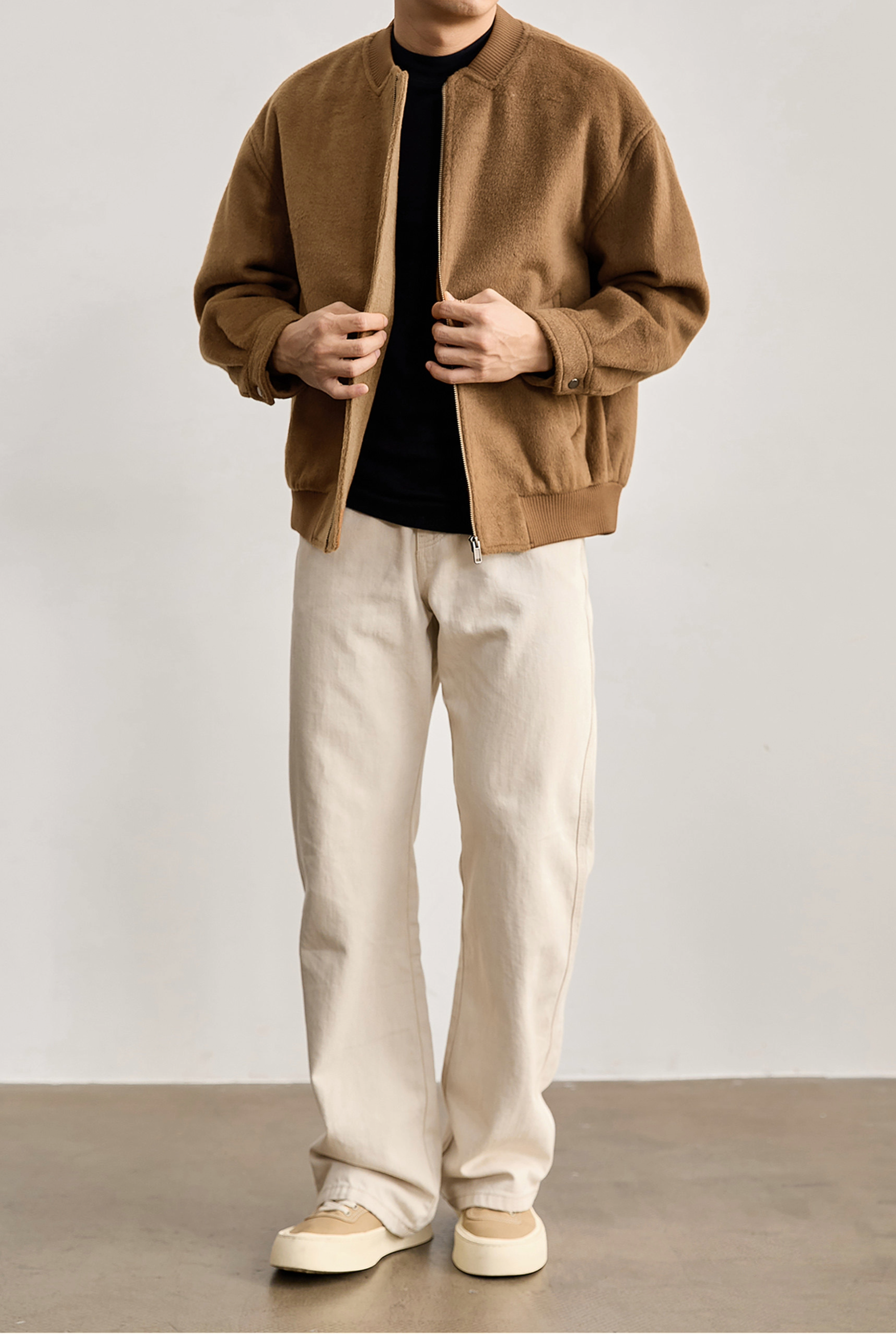 Aurelio Wool-Blend Bomber Jacket