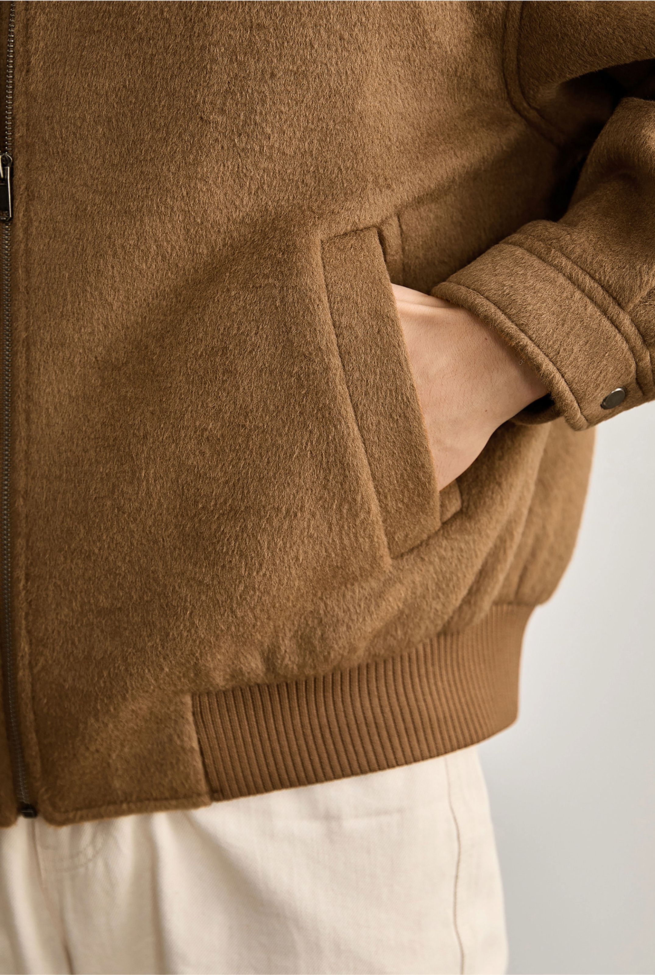 Aurelio Wool-Blend Bomber Jacket
