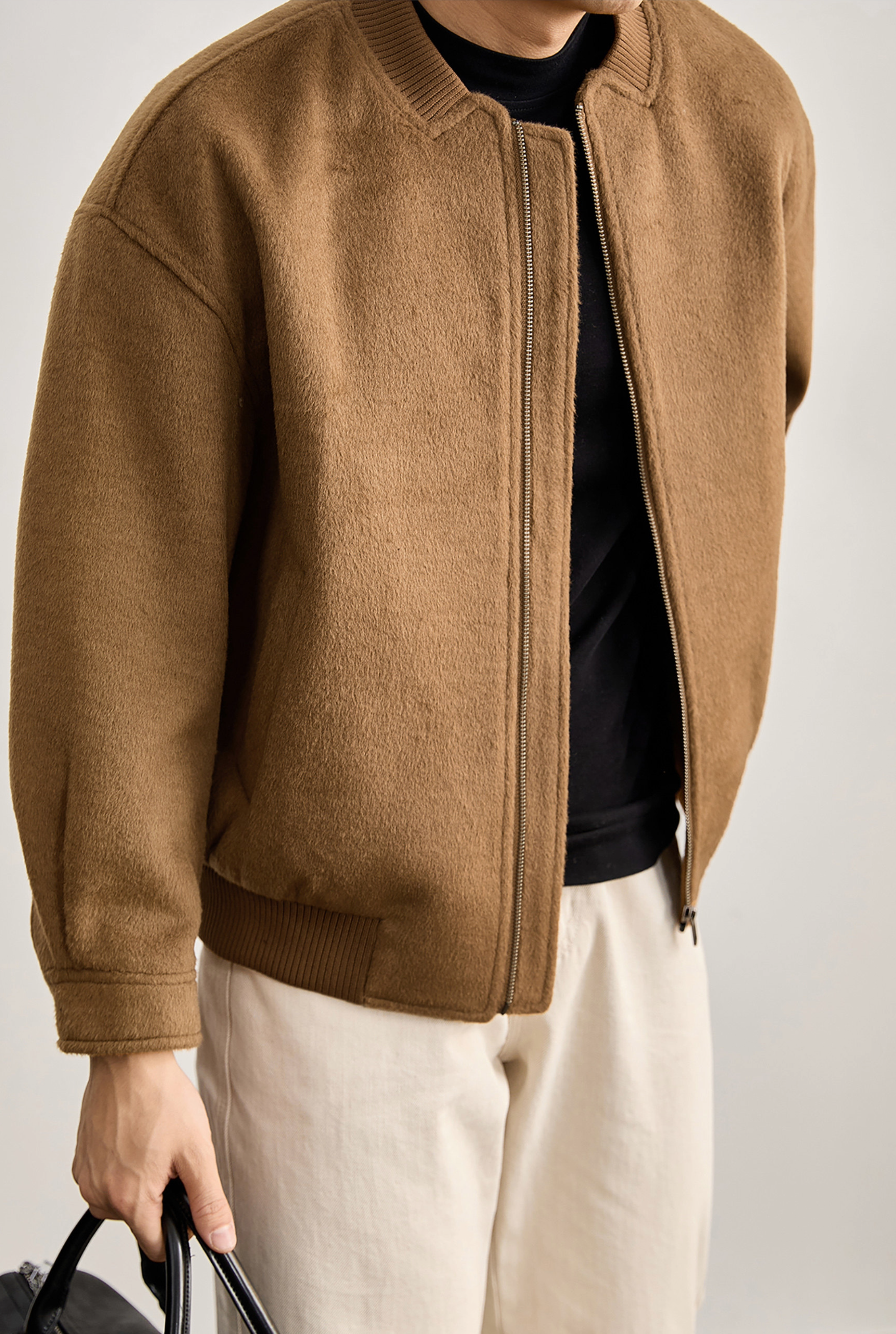 Aurelio Wool-Blend Bomber Jacket
