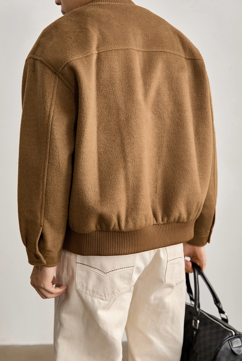 Aurelio Wool-Blend Bomber Jacket