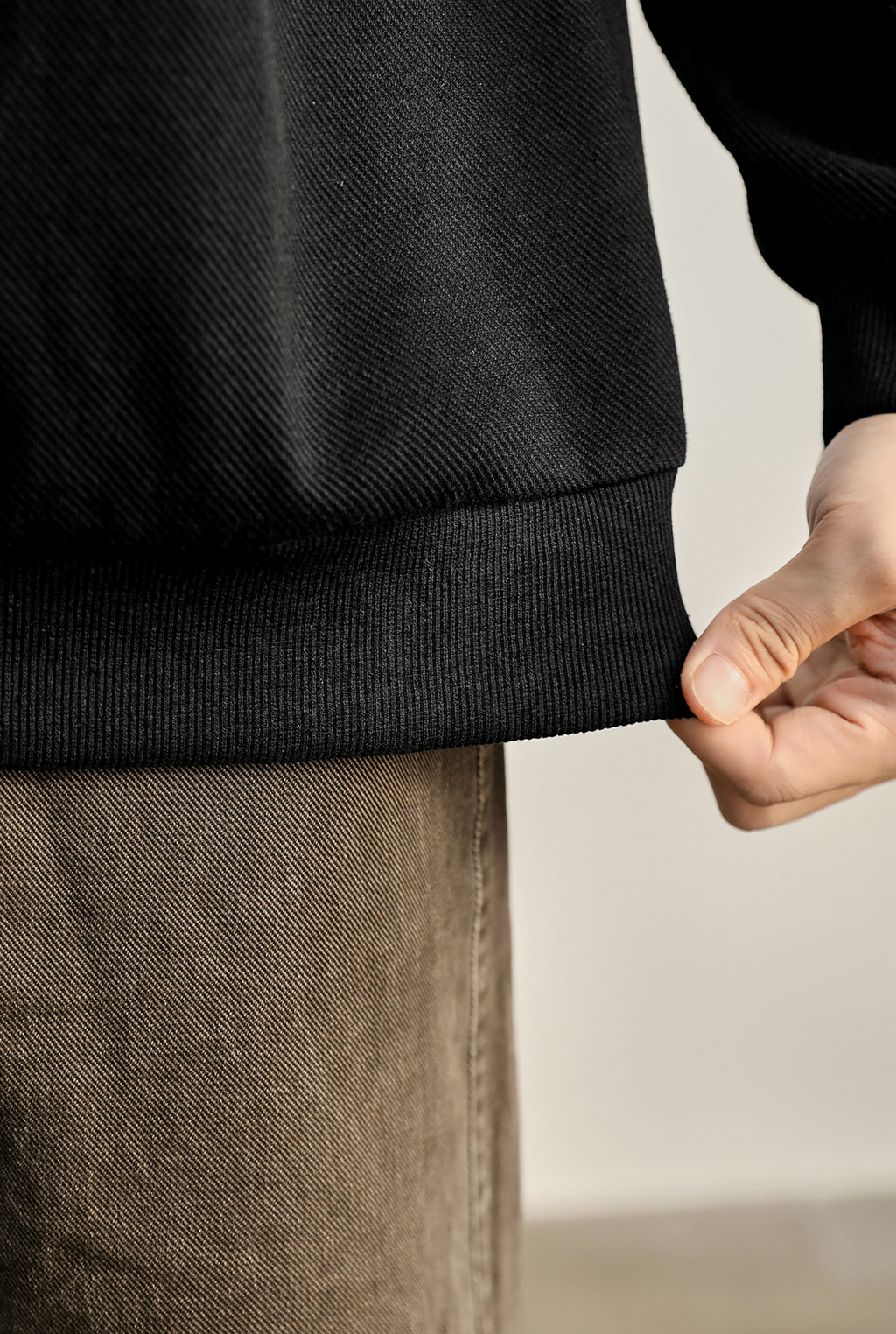 Valen Structured Polo Sweatshirt