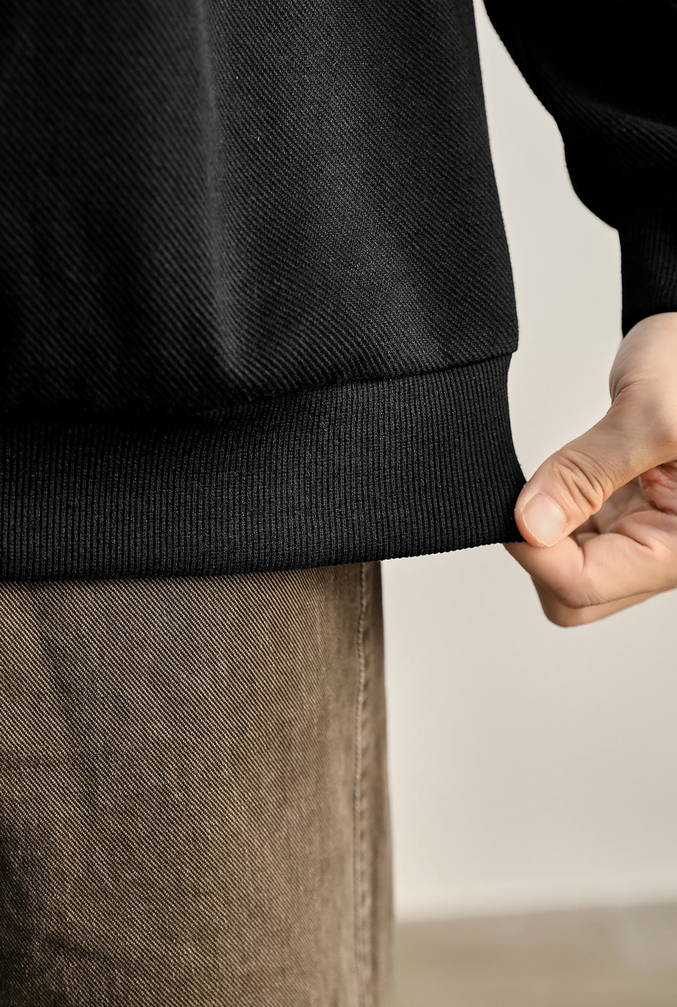 Valen Structured Polo Sweatshirt