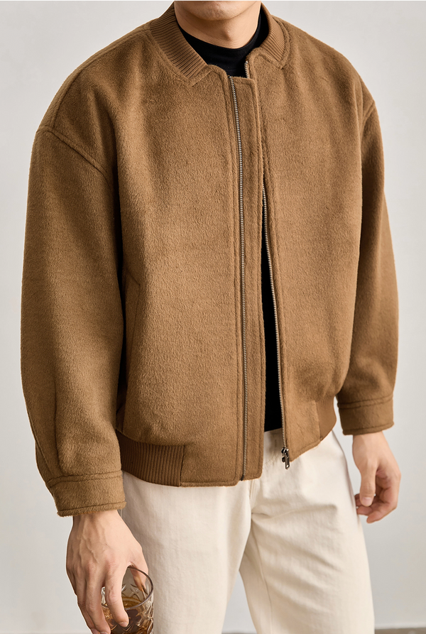 Aurelio Wool-Blend Bomber Jacket